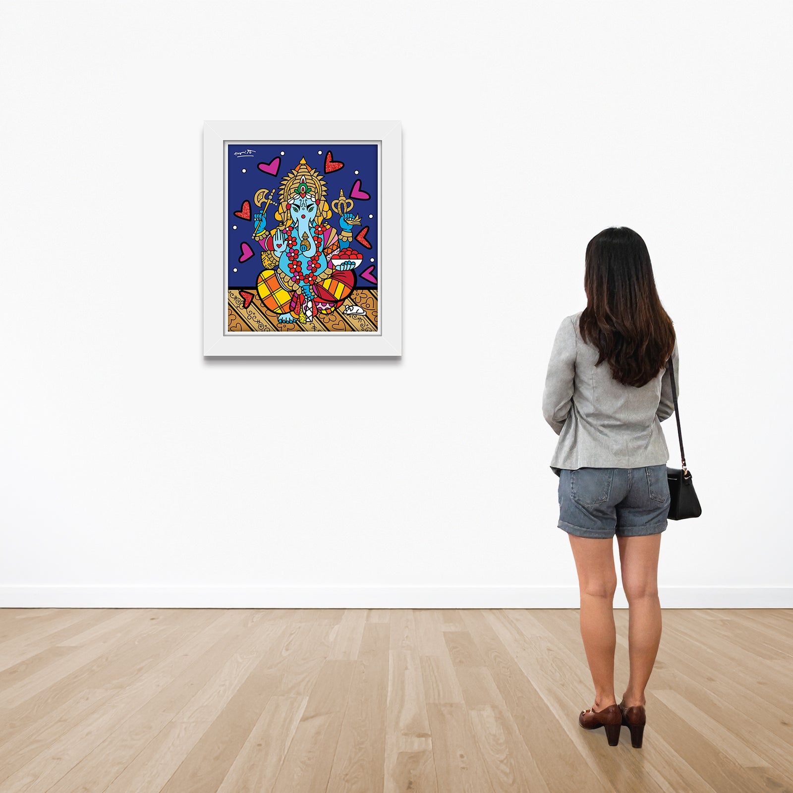 modern pop art ganesh limited edition print vibrant home decor