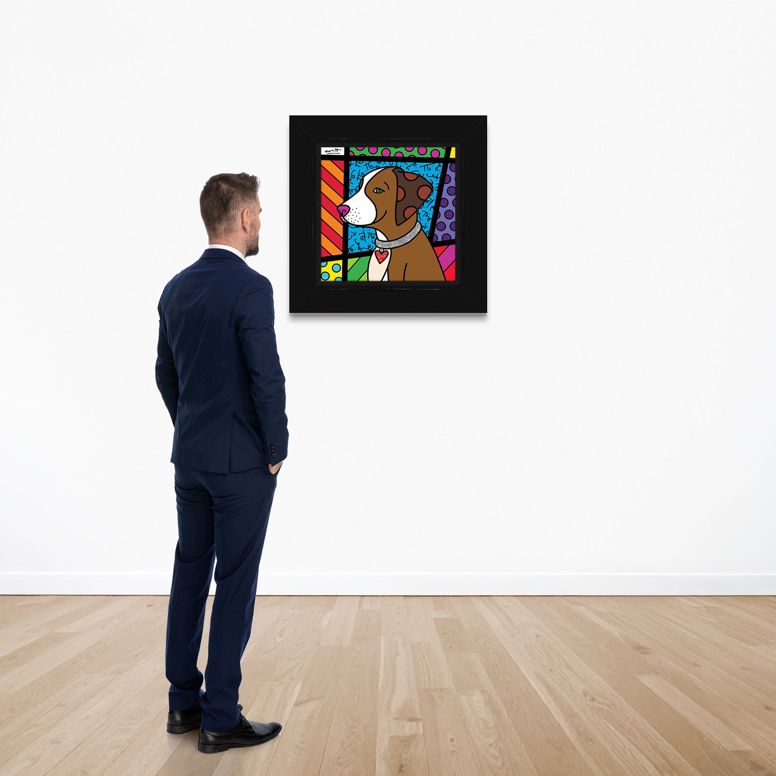 heart puppy limited edition print colorful decorative collectible gift idea