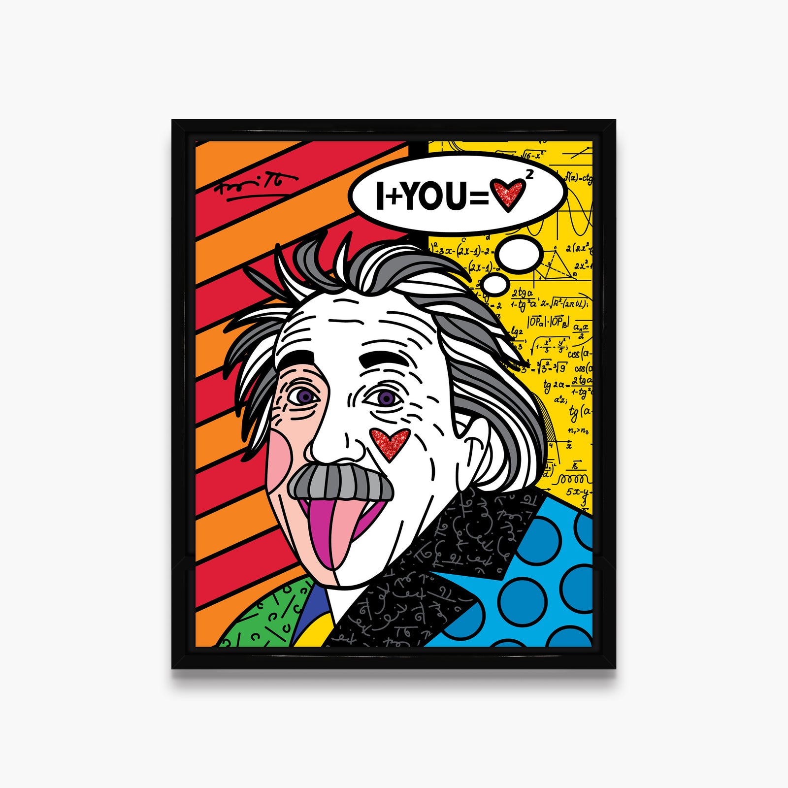 modern pop art formula of love limited edition vibrant home decor