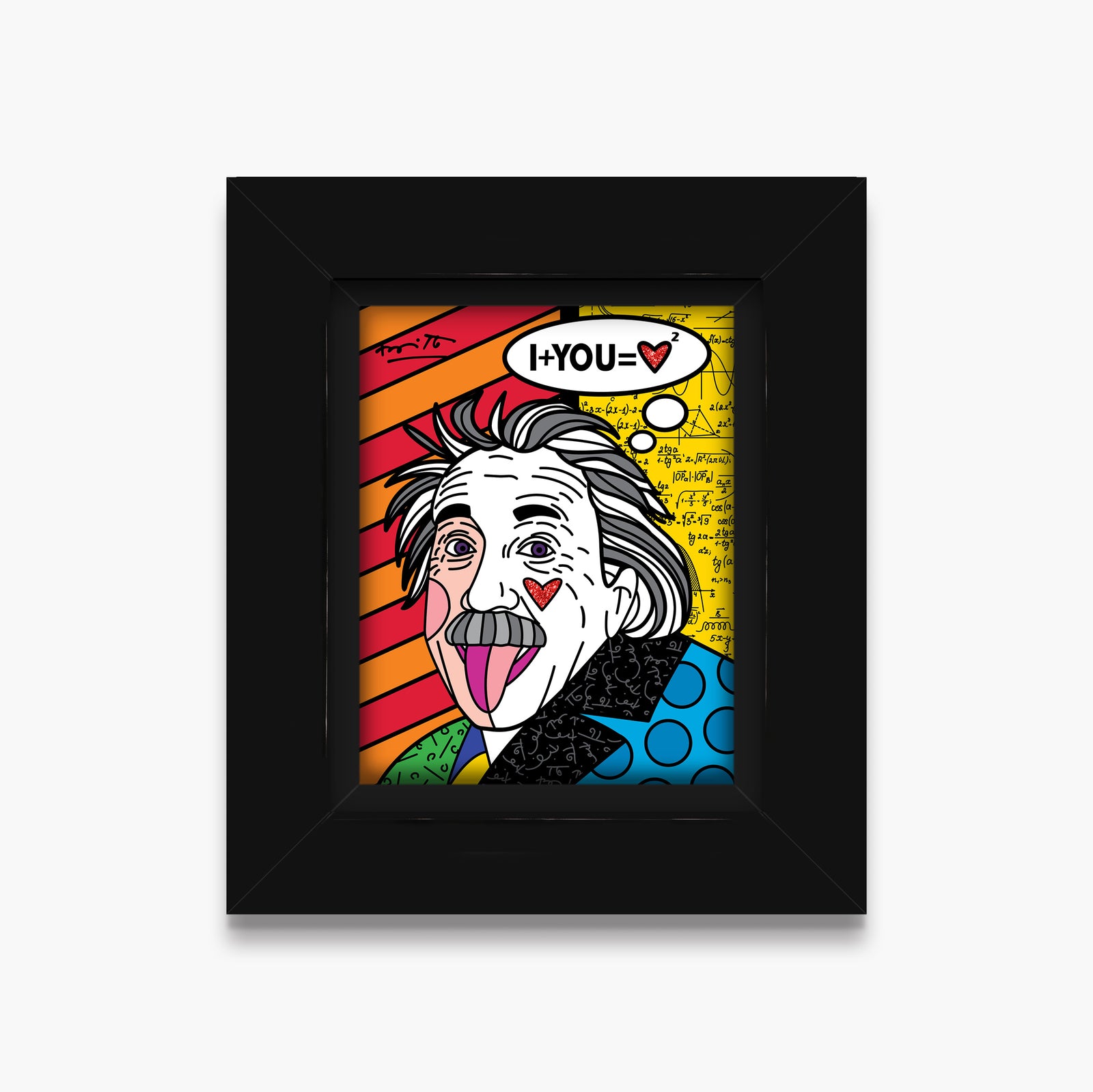 Romero Britto formula of love limited edition contemporary pop art piece