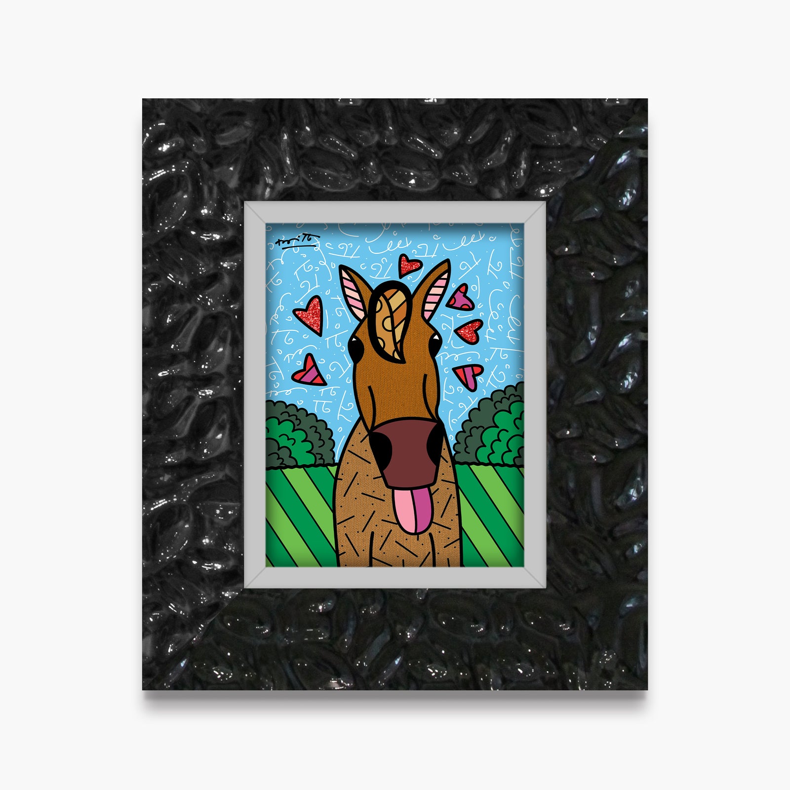 Romero Britto horse country limited edition print contemporary pop art piece