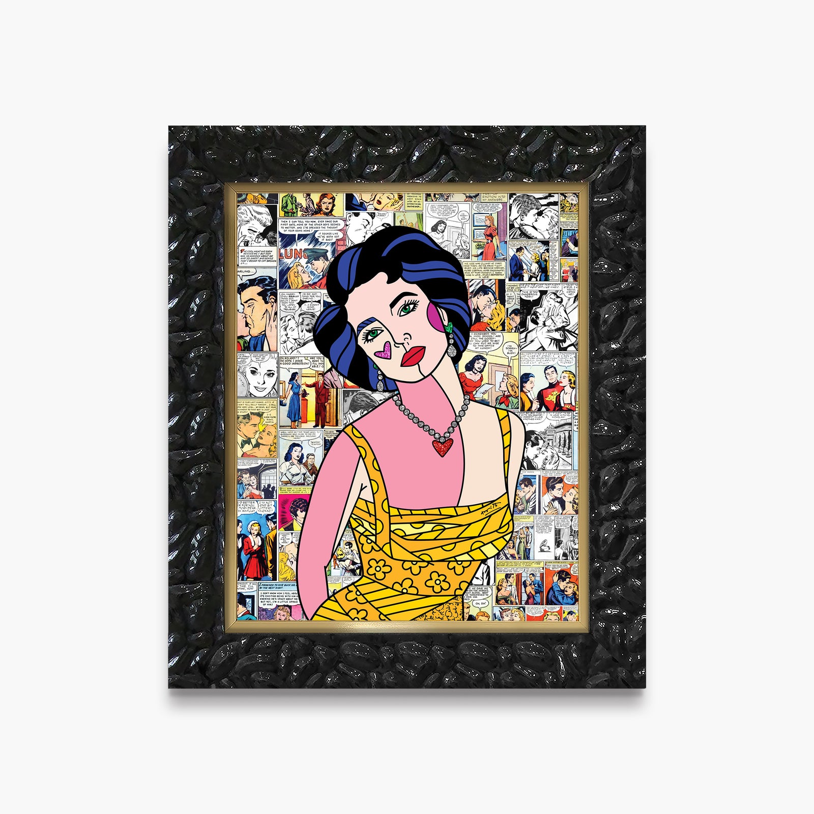 Romero Britto liz taylor limited edition print contemporary pop art piece