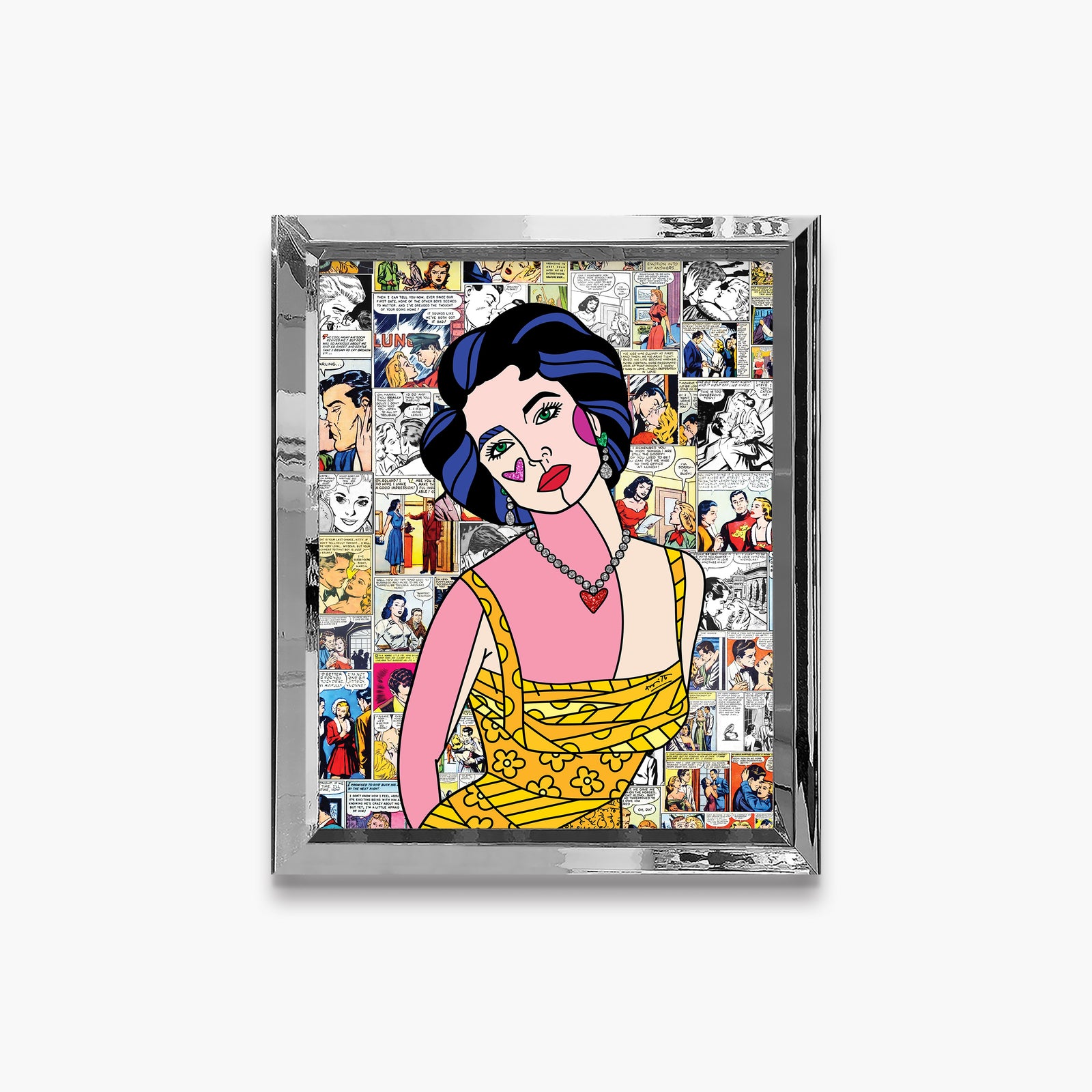 Romero Britto liz taylor limited edition print contemporary pop art piece