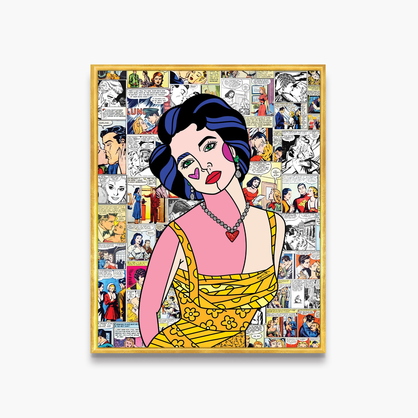 modern pop art liz taylor limited edition print vibrant home decor
