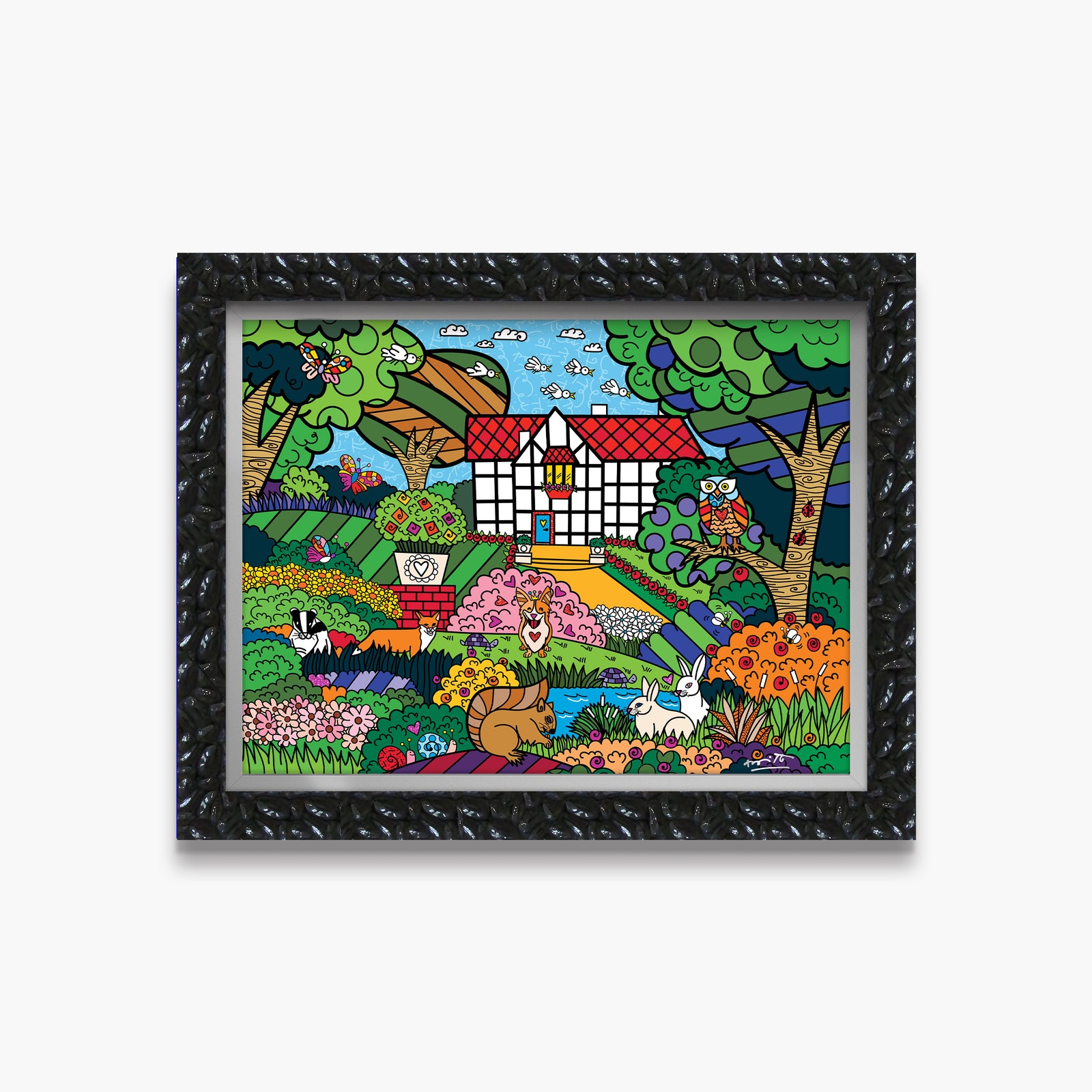 modern pop art shakespeares garden limited edition print vibrant home decor