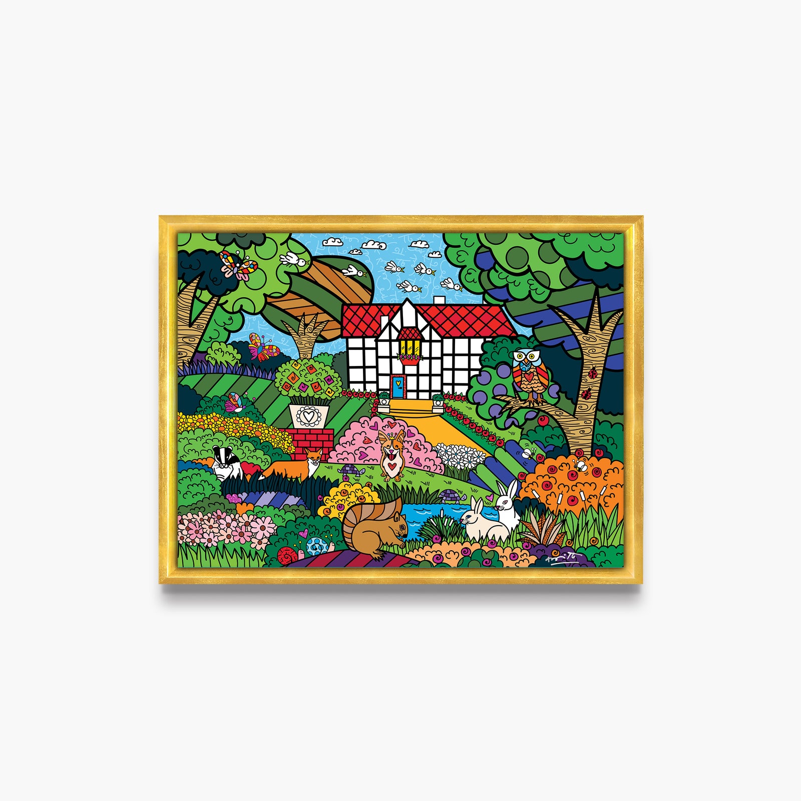 shakespeares garden limited edition print colorful decorative collectible gift idea