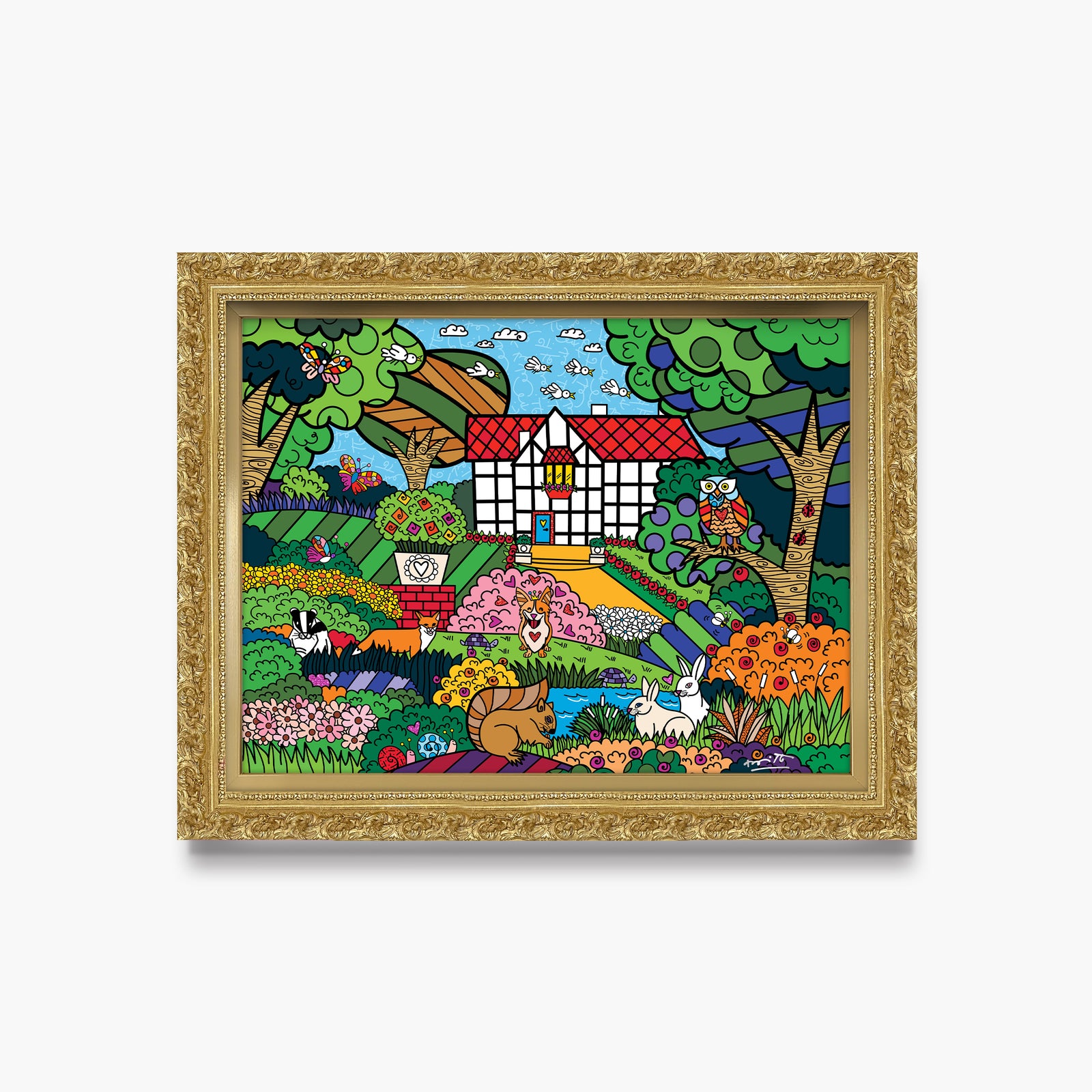 modern pop art shakespeares garden limited edition print vibrant home decor