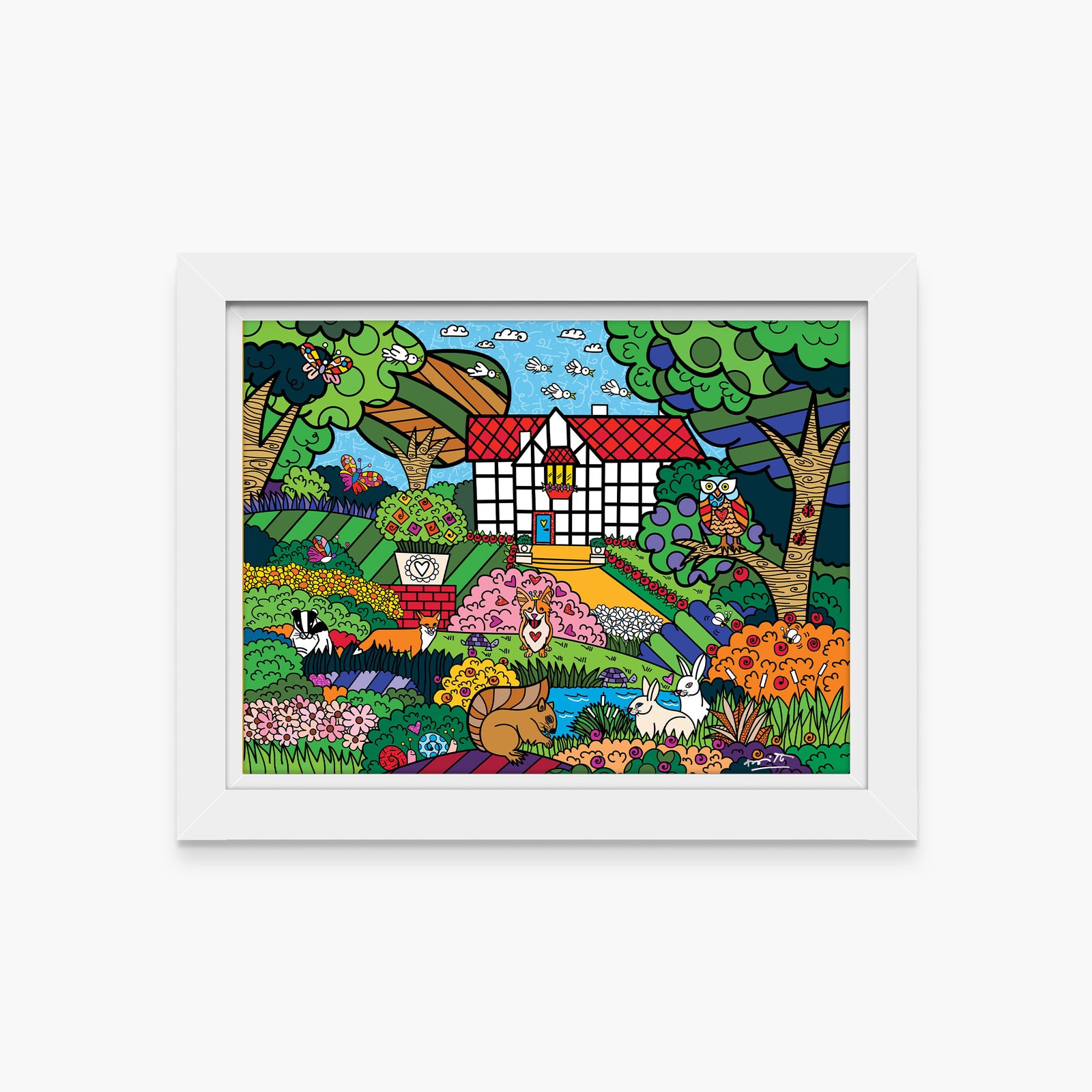 shakespeares garden limited edition print colorful decorative collectible gift idea