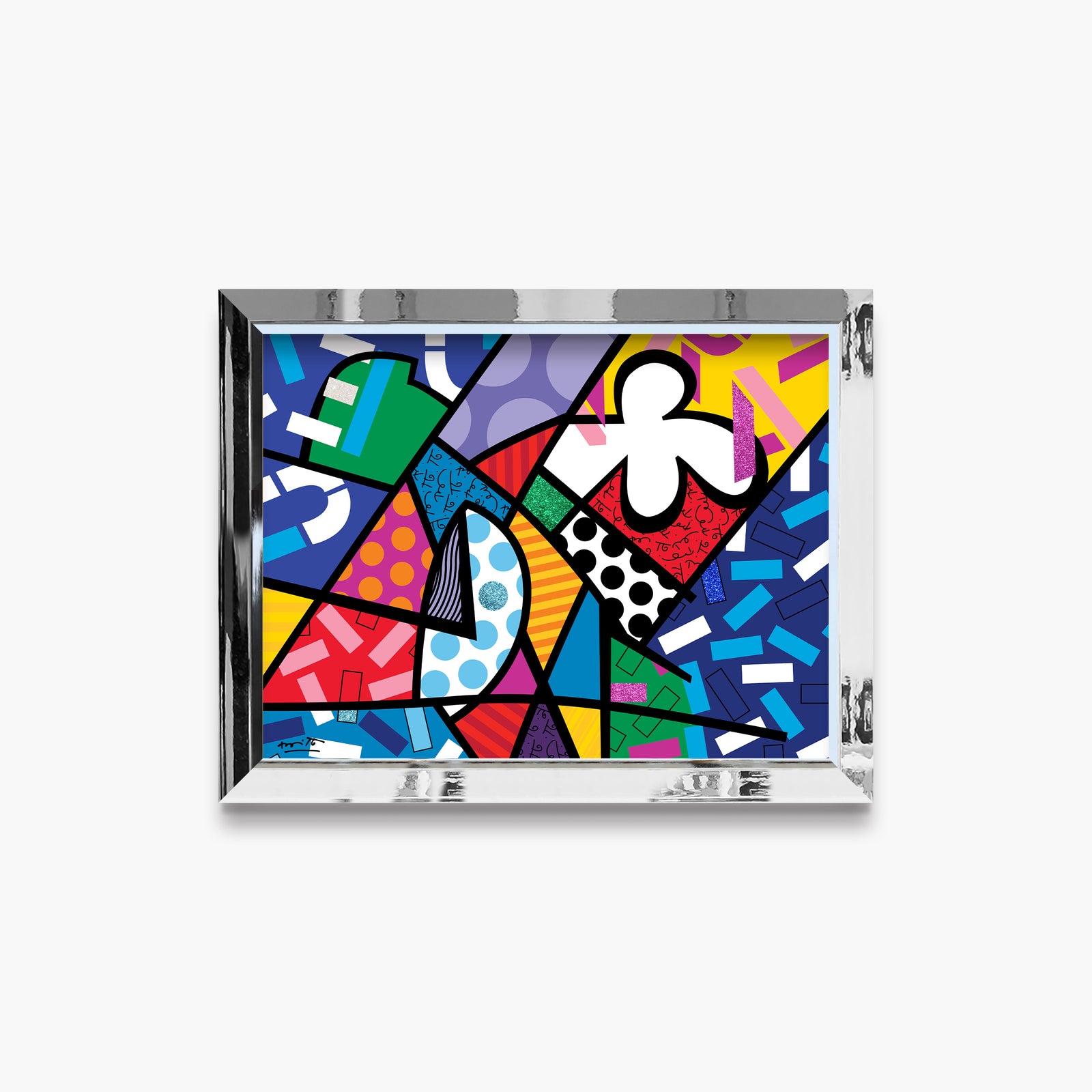 Romero Britto chaos limited edition print contemporary pop art piece