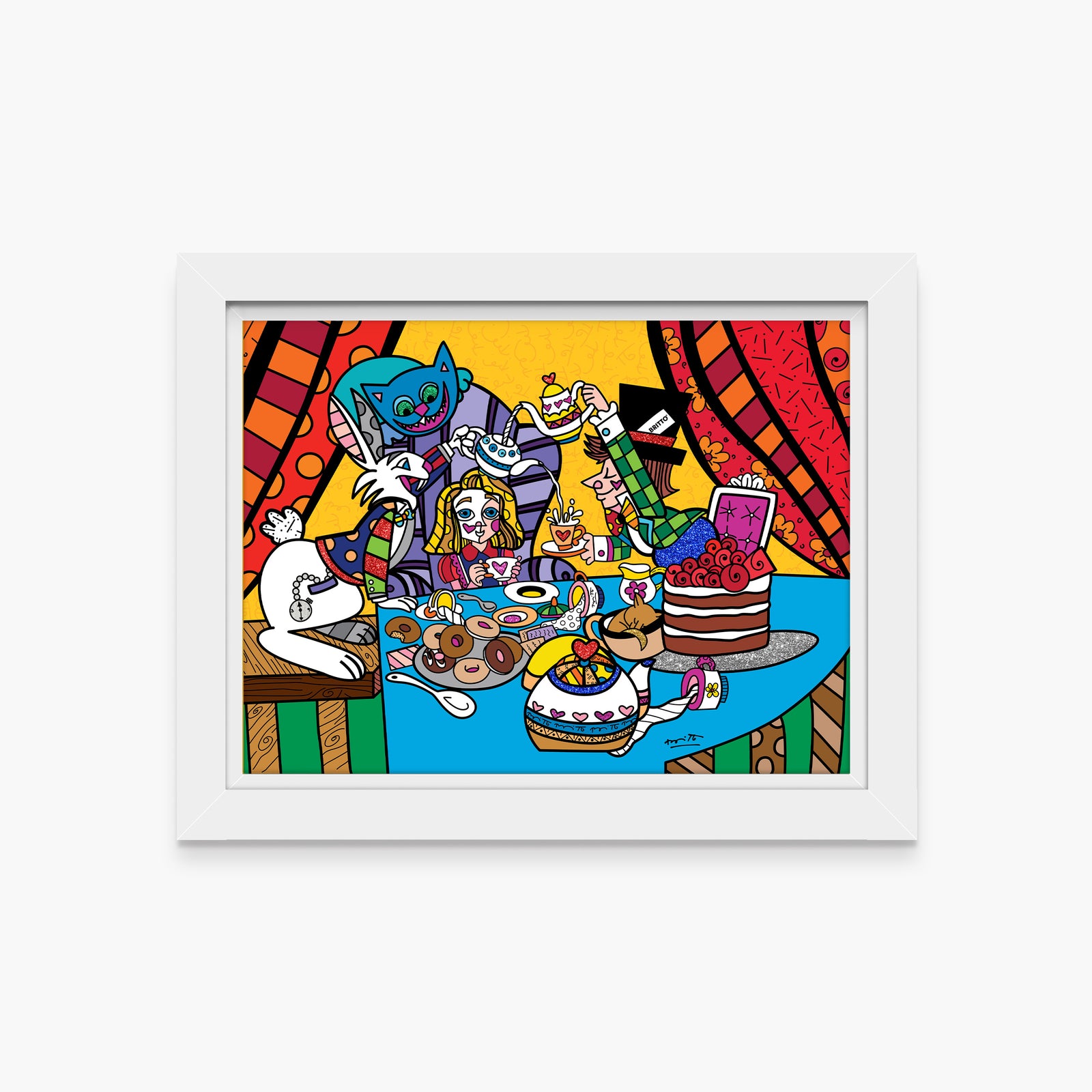 tea party limited edition print colorful decorative collectible gift idea