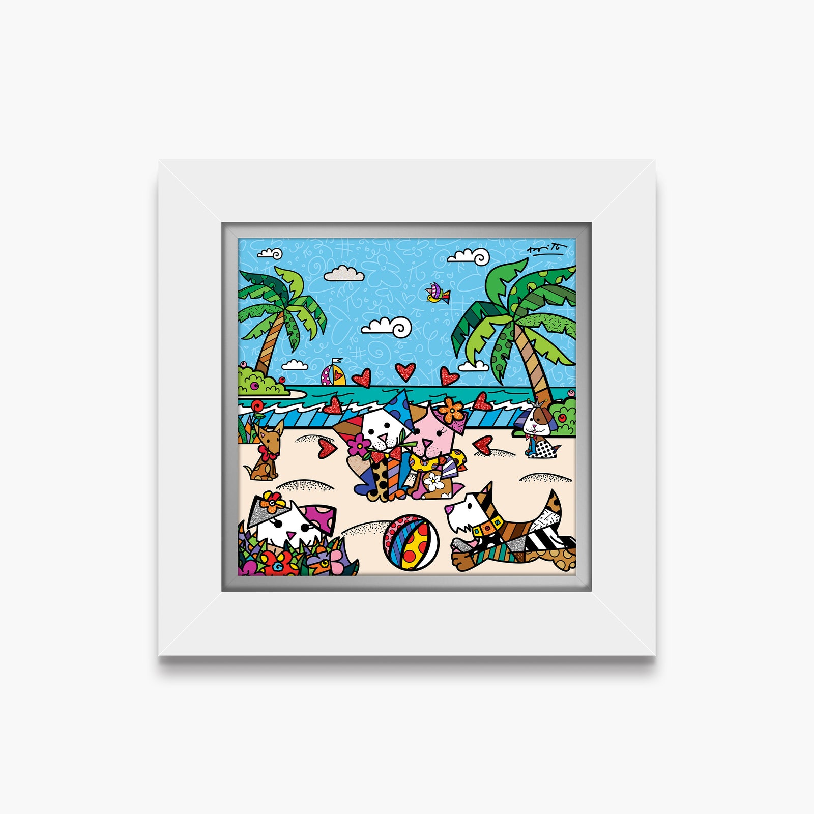 palm beach dogs limited edition colorful decorative collectible gift idea