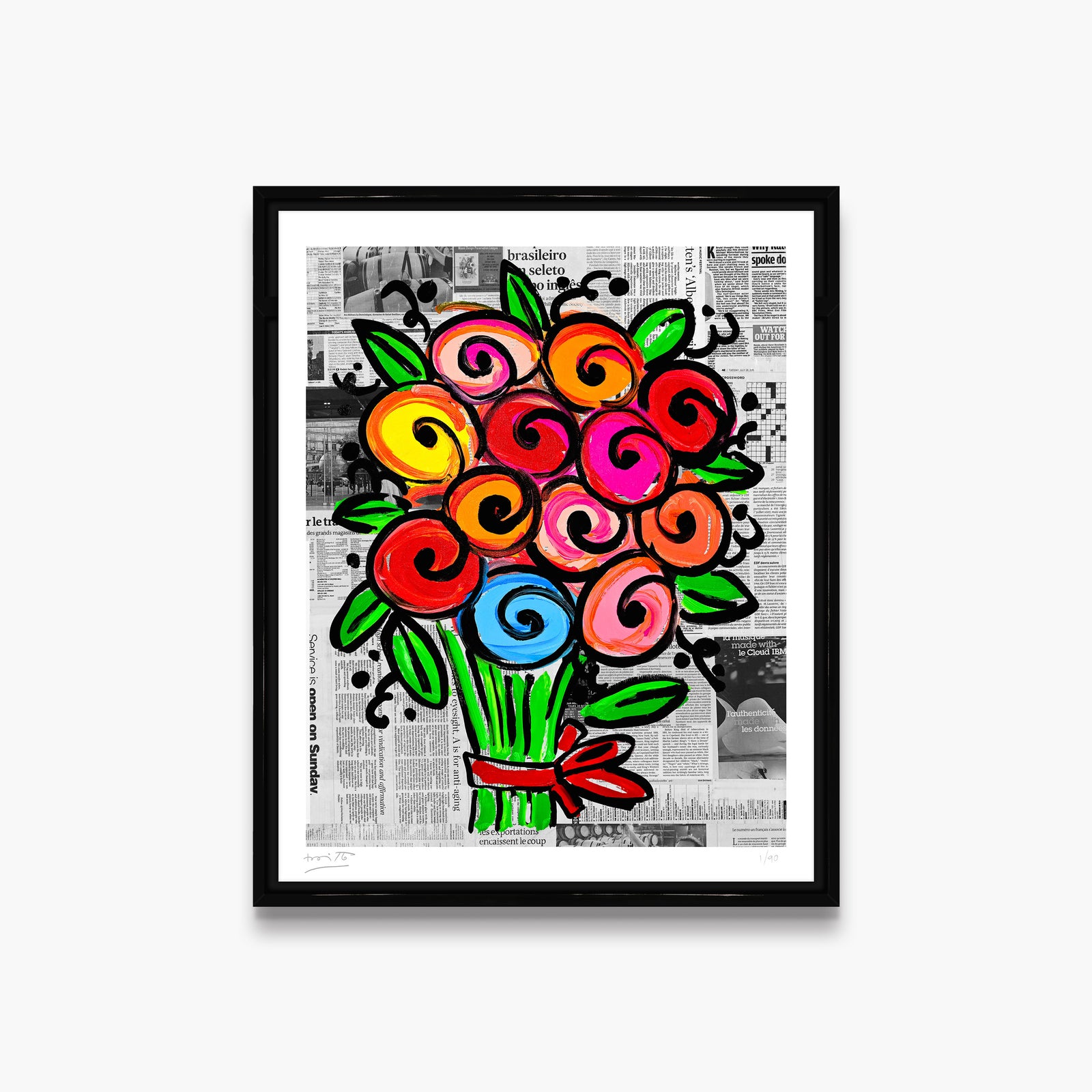 madelines flowers limited edition print artistic colorful design collectible