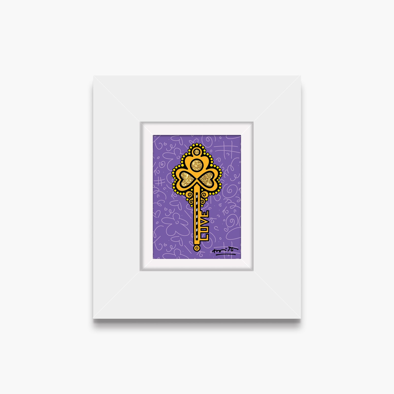 modern pop art the right key limited edition vibrant home decor