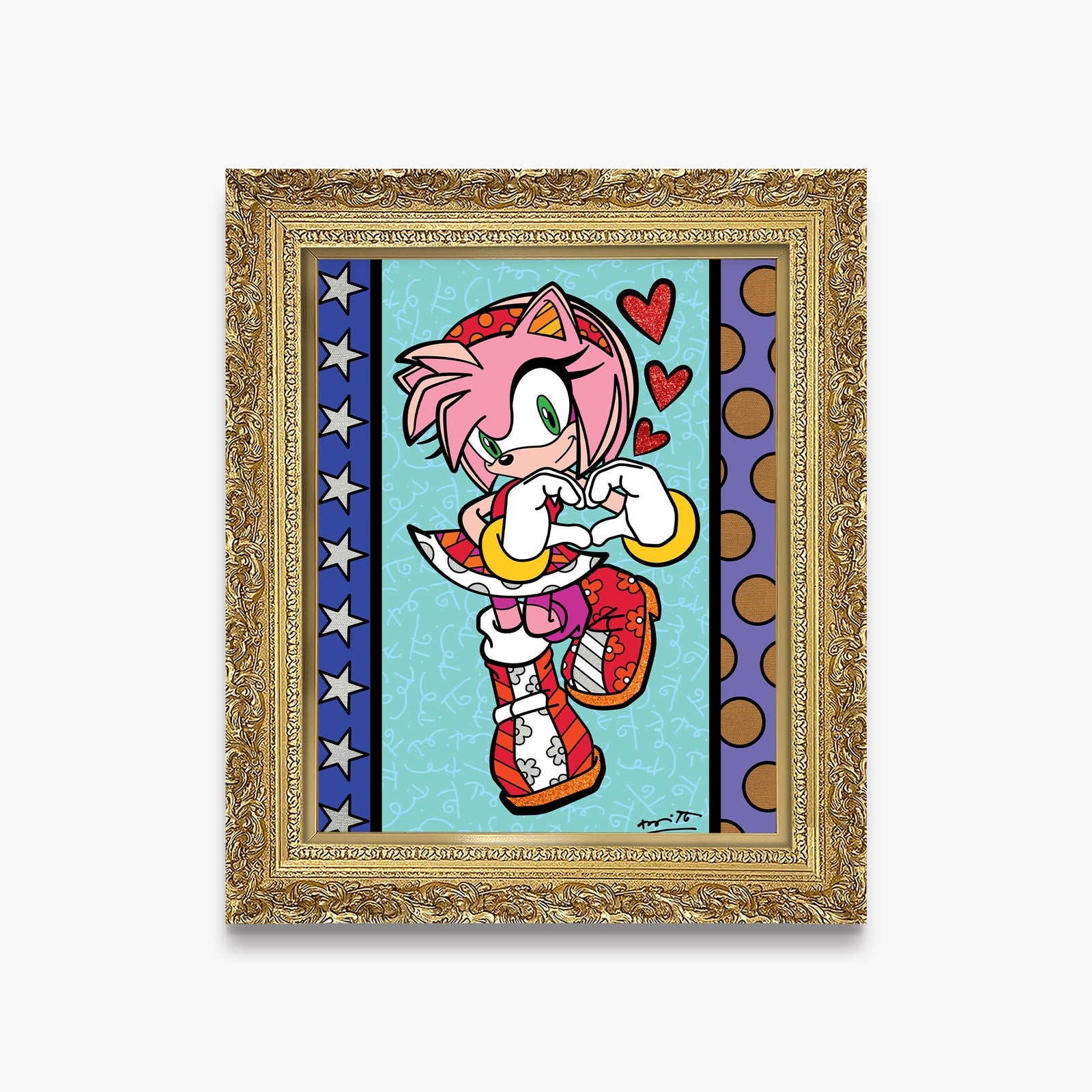 modern pop art amy rose love sega by vibrant home decor