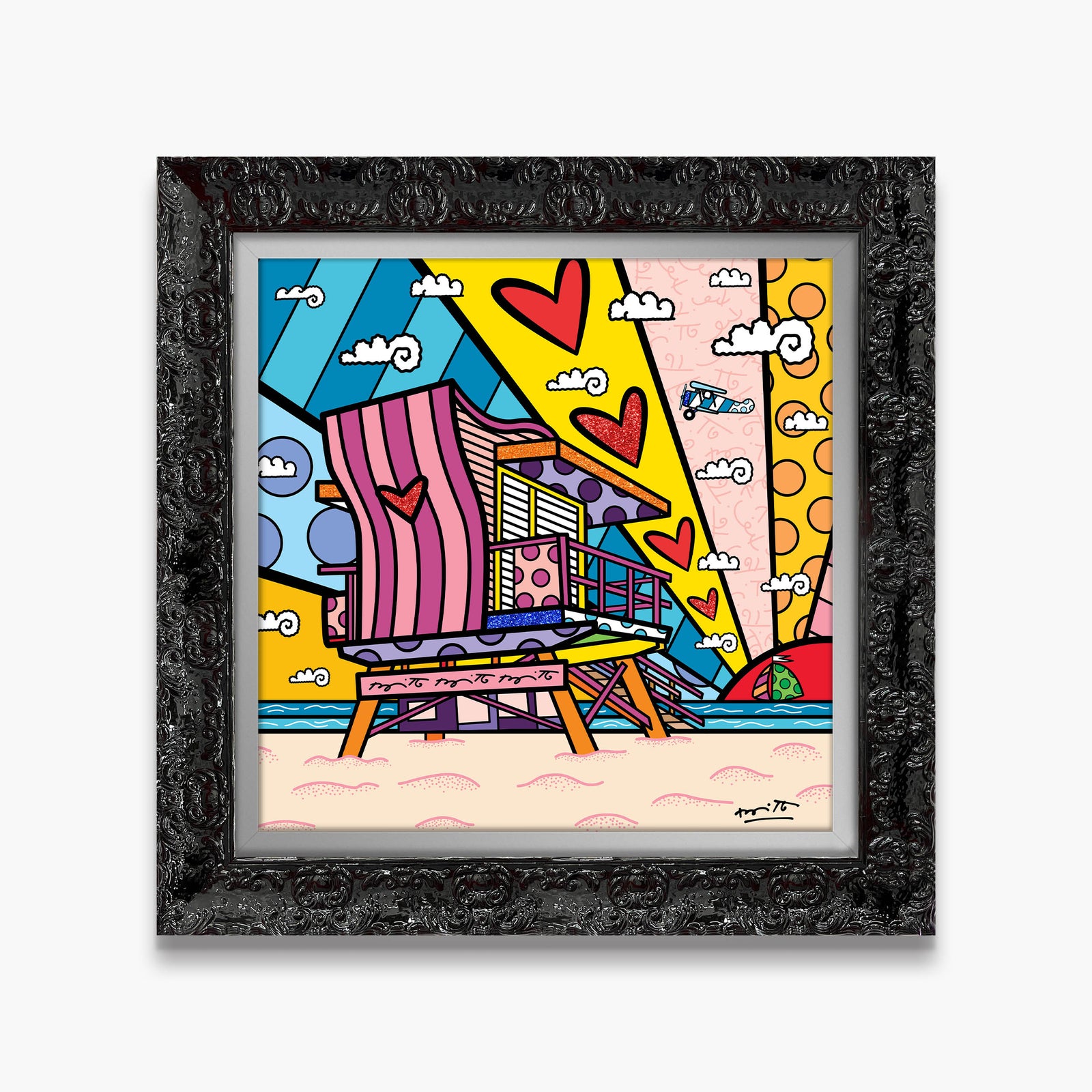 lifeguard beach love limited edition artistic colorful design collectible