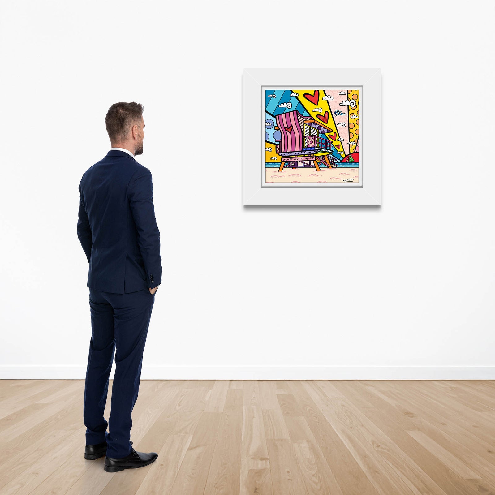 modern pop art lifeguard beach love limited edition vibrant home decor