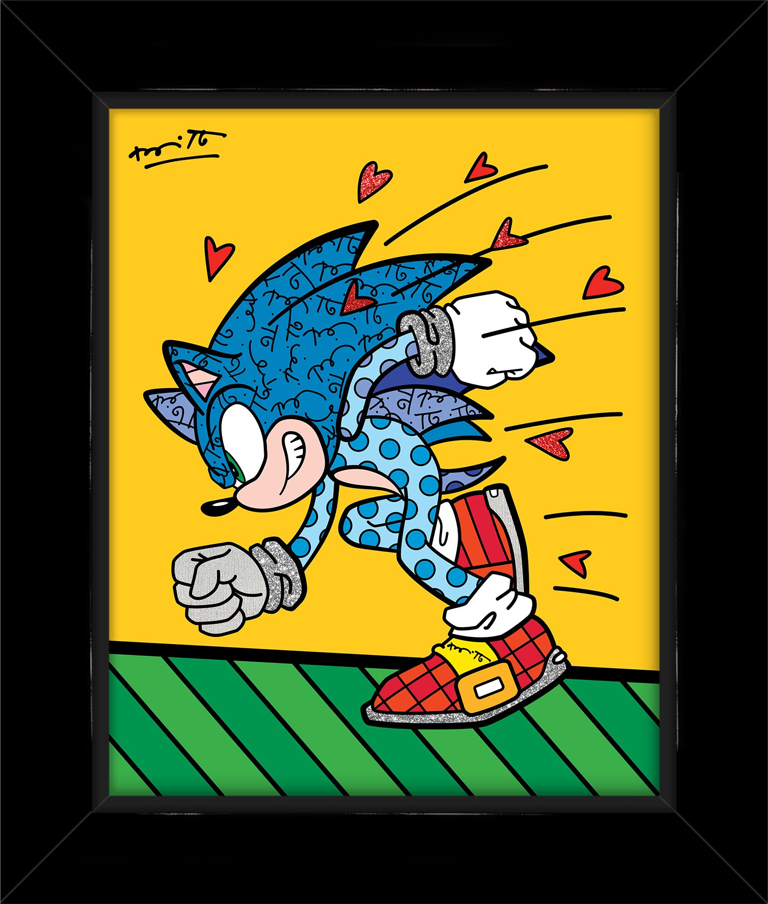 Sonic Spin Dash - Sega By Britto - Limited Edition Print
