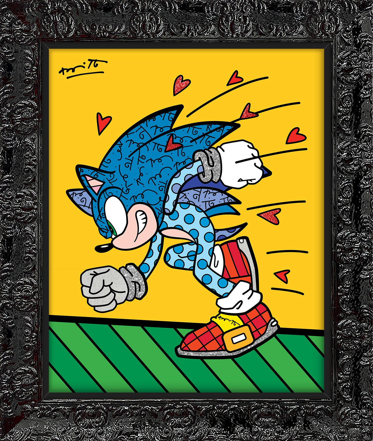 Sonic Spin Dash - Sega By Britto - Limited Edition Print