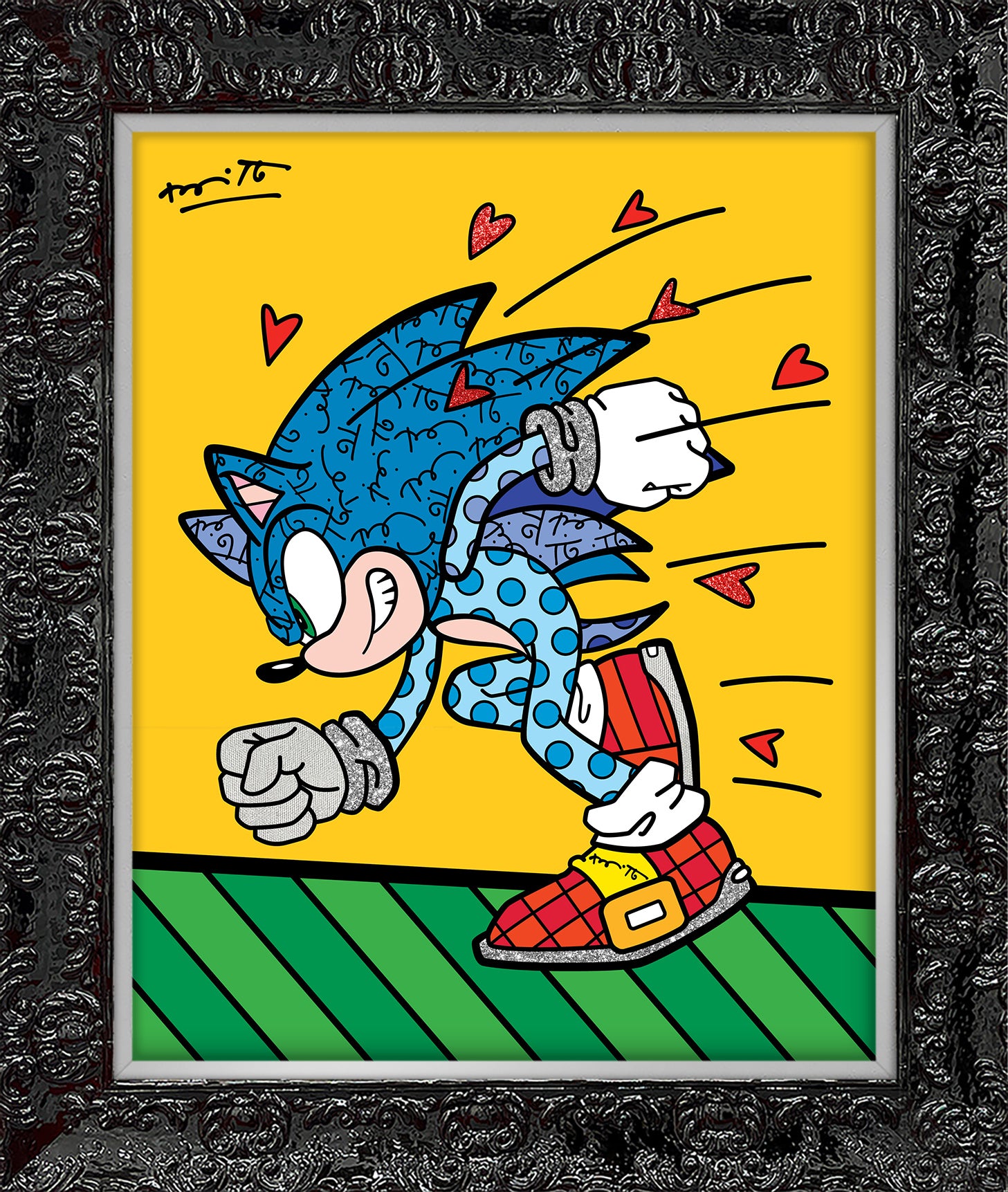 Sonic Spin Dash - Sega By Britto - Limited Edition Print