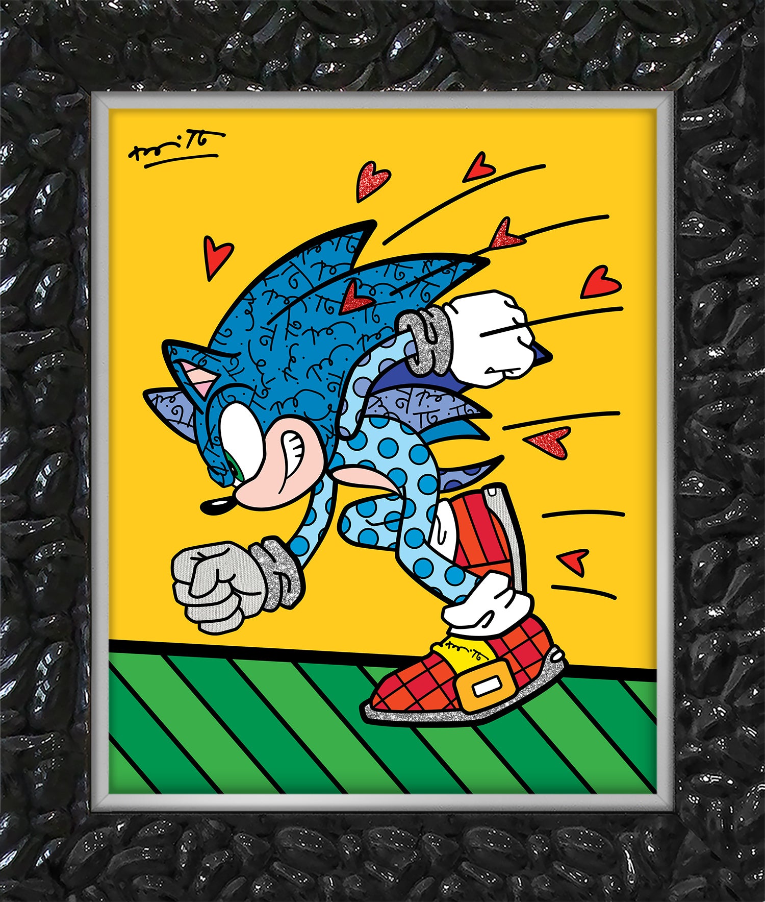 Sonic Spin Dash - Sega By Britto - Limited Edition Print