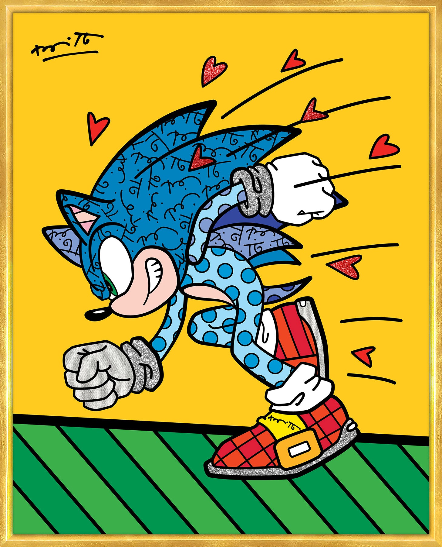 Sonic Spin Dash - Sega By Britto - Limited Edition Print