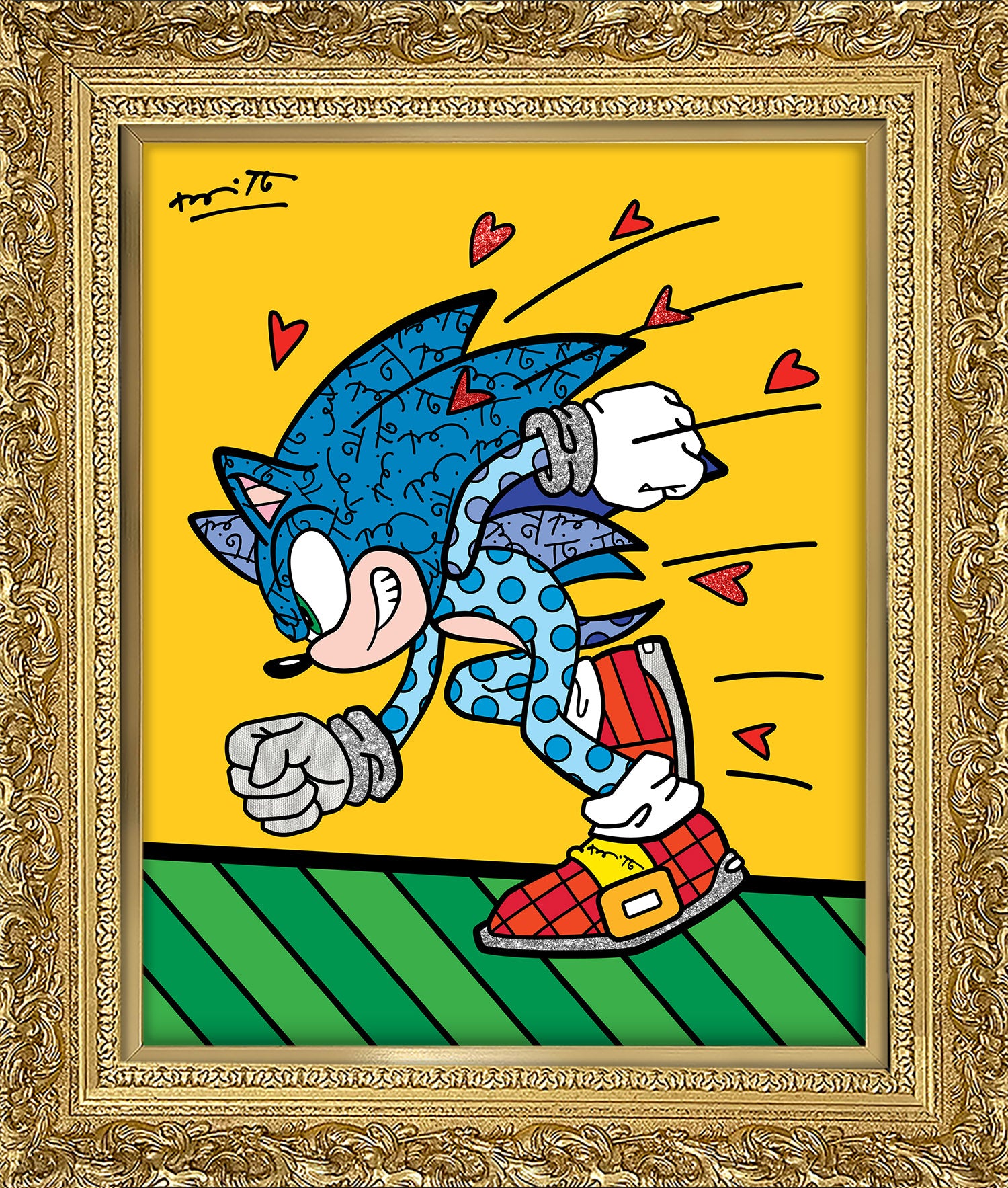 Sonic Spin Dash - Sega By Britto - Limited Edition Print