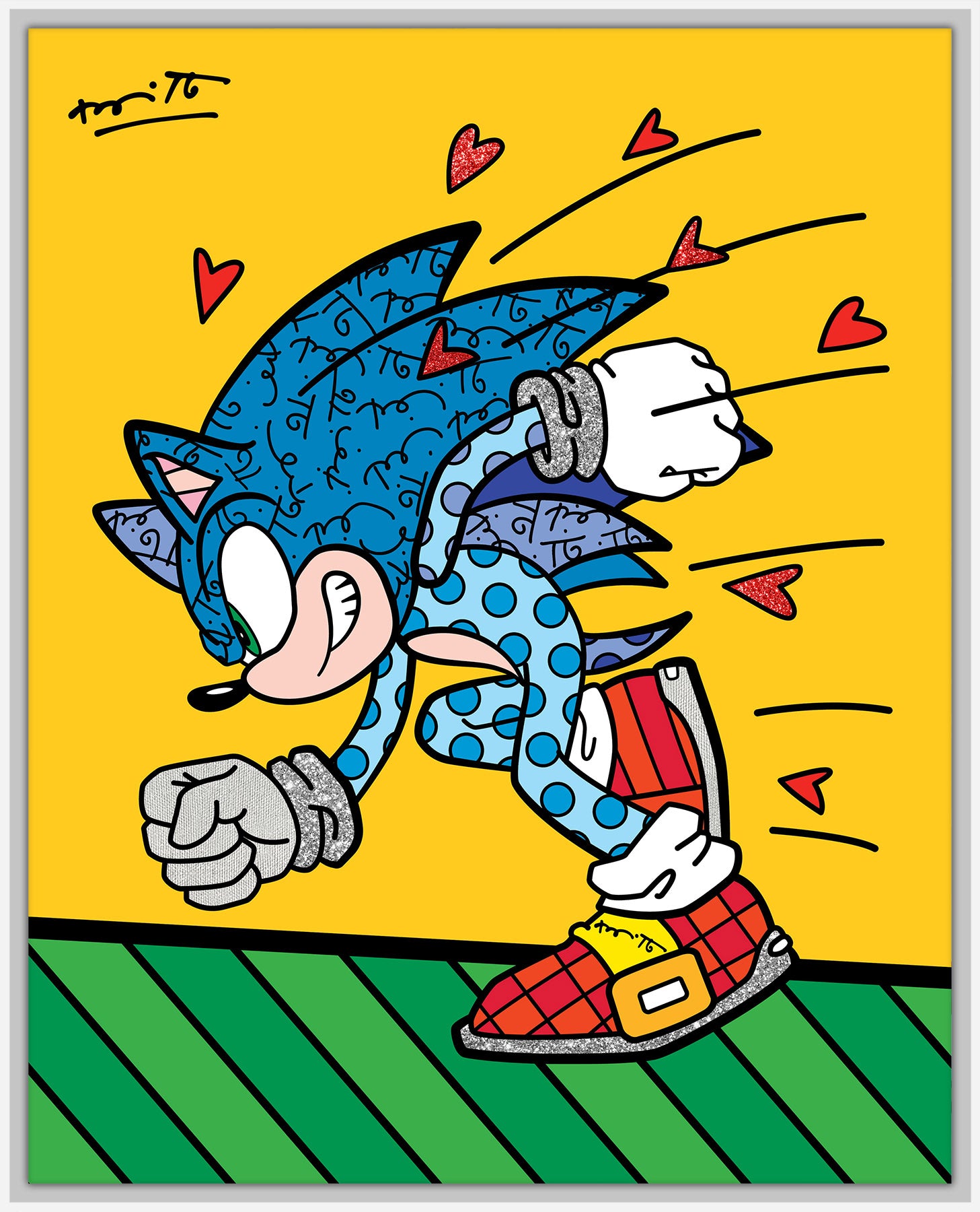 Sonic Spin Dash - Sega By Britto - Limited Edition Print