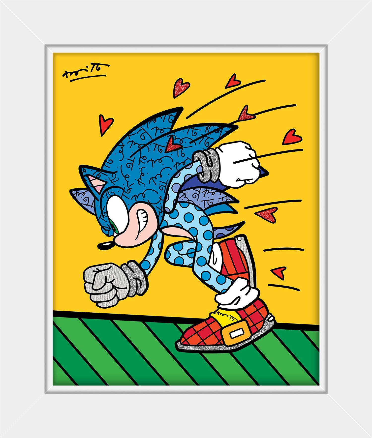 Sonic Spin Dash - Sega By Britto - Limited Edition Print