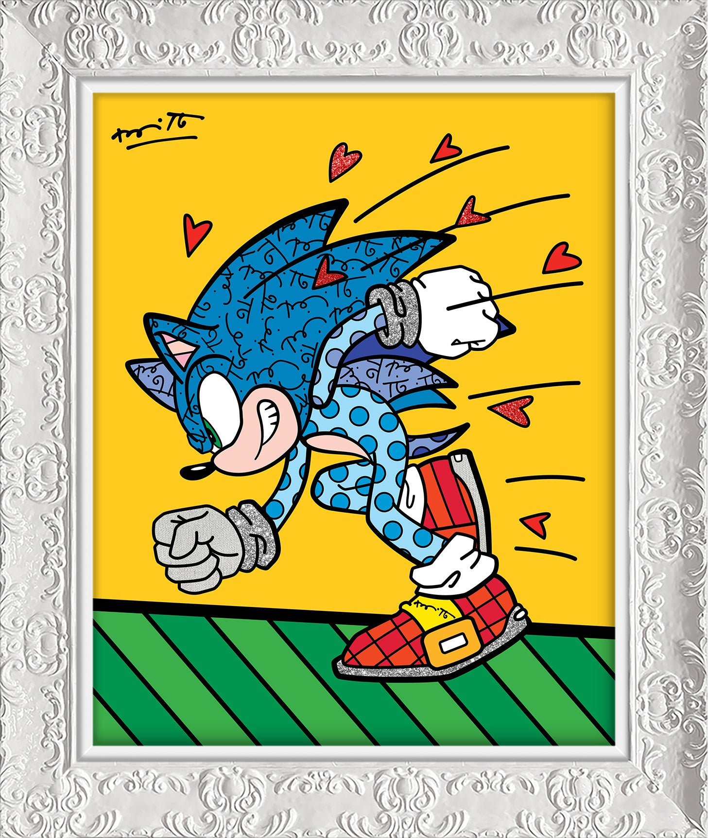 Sonic Spin Dash - Sega By Britto - Limited Edition Print