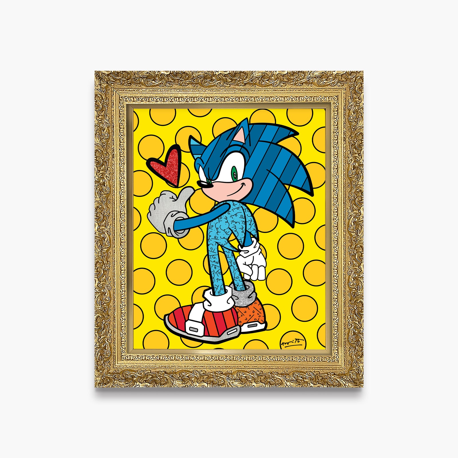game on sonic sega by artistic colorful design collectible