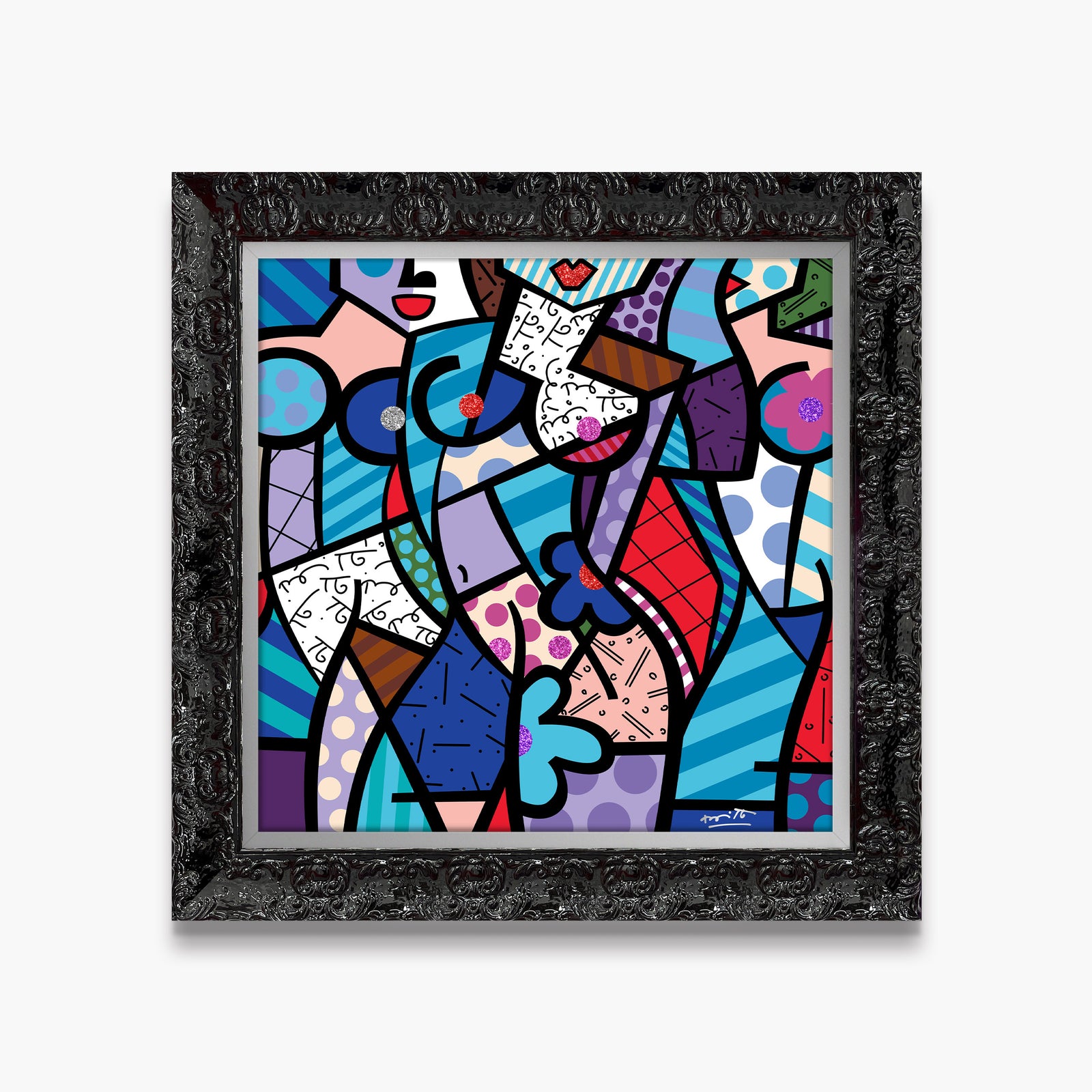 Romero Britto pleasures limited edition print contemporary pop art piece
