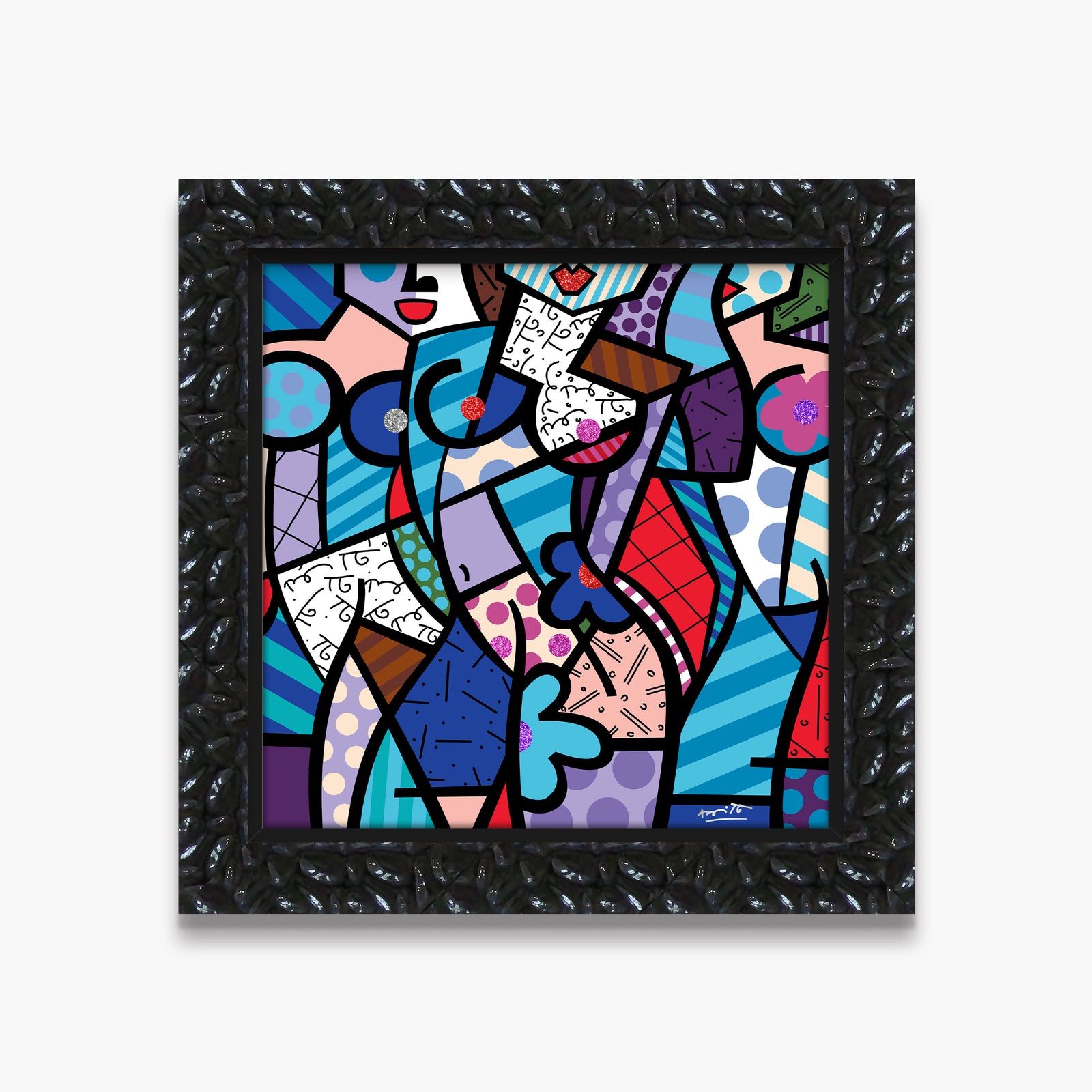 Romero Britto pleasures limited edition print colorful pop art design