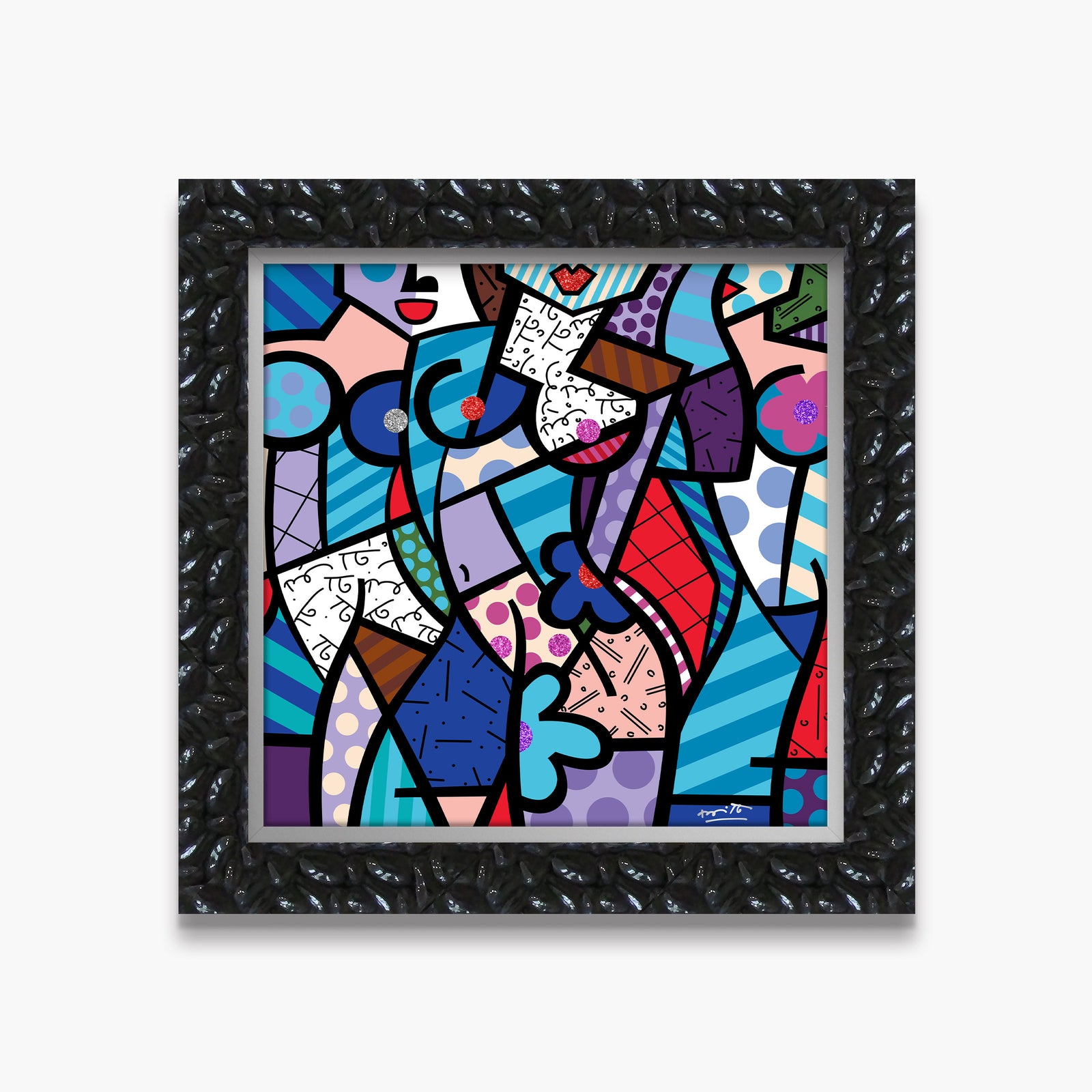 Romero Britto pleasures limited edition print colorful pop art design