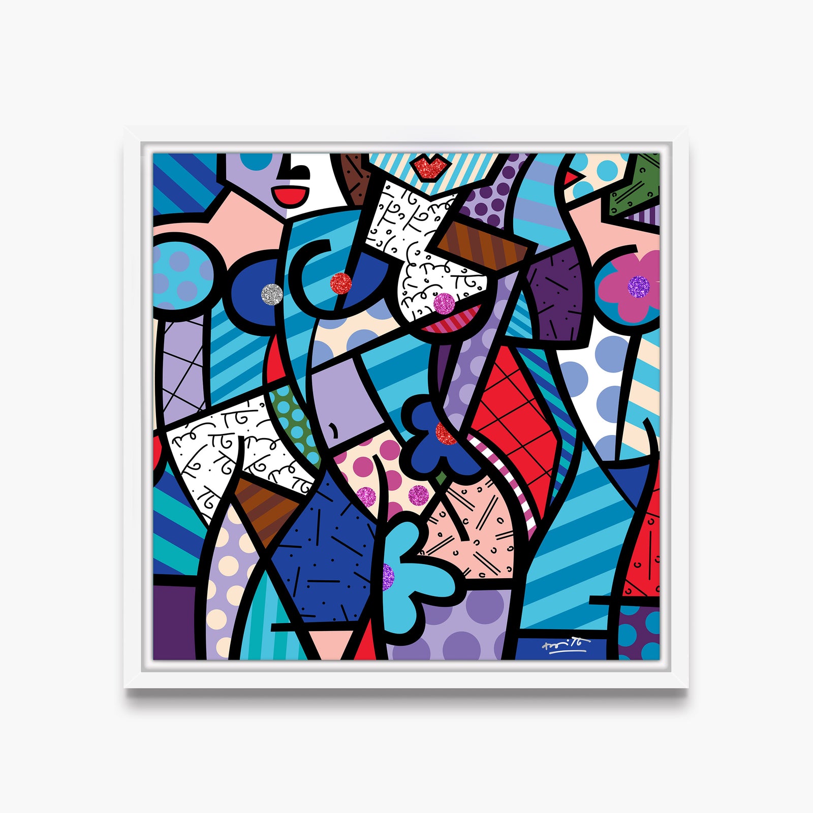 modern pop art pleasures limited edition print vibrant home decor