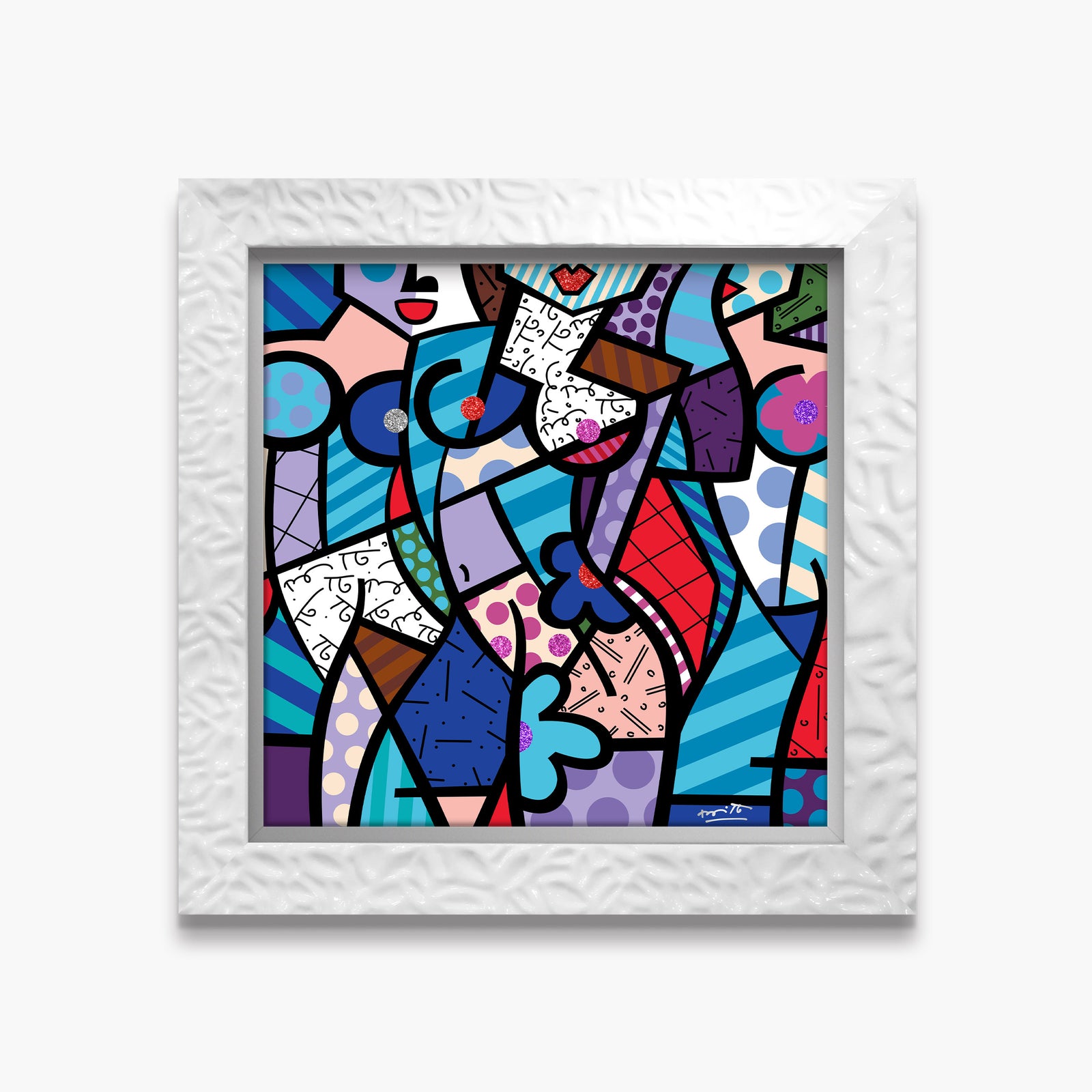 Romero Britto pleasures limited edition print contemporary pop art piece