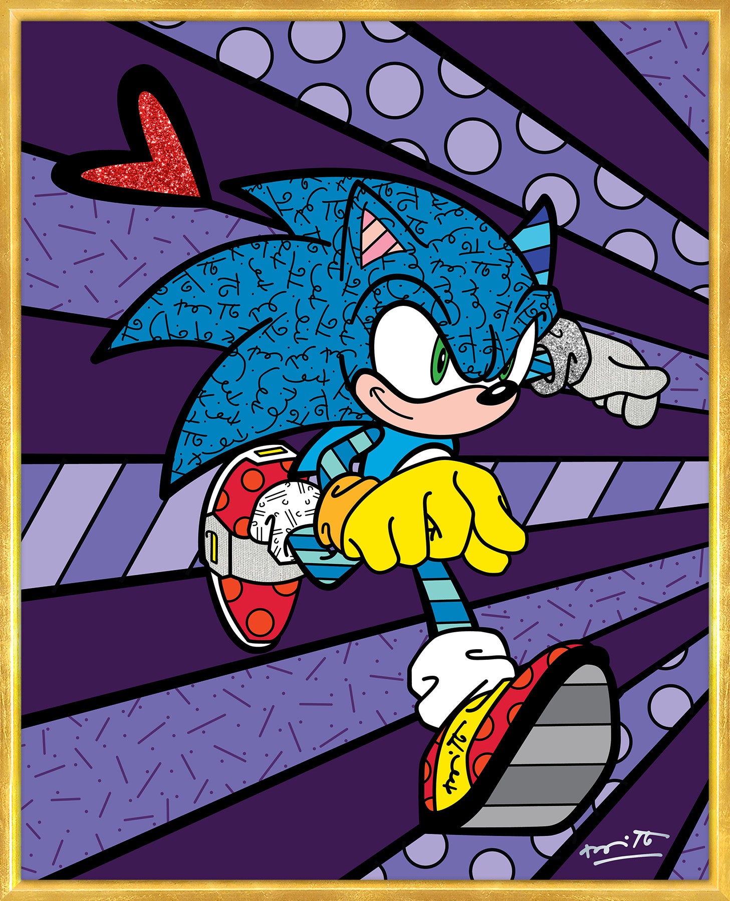 Super Speed Sonic - Sega By Britto - Limited Edition Print