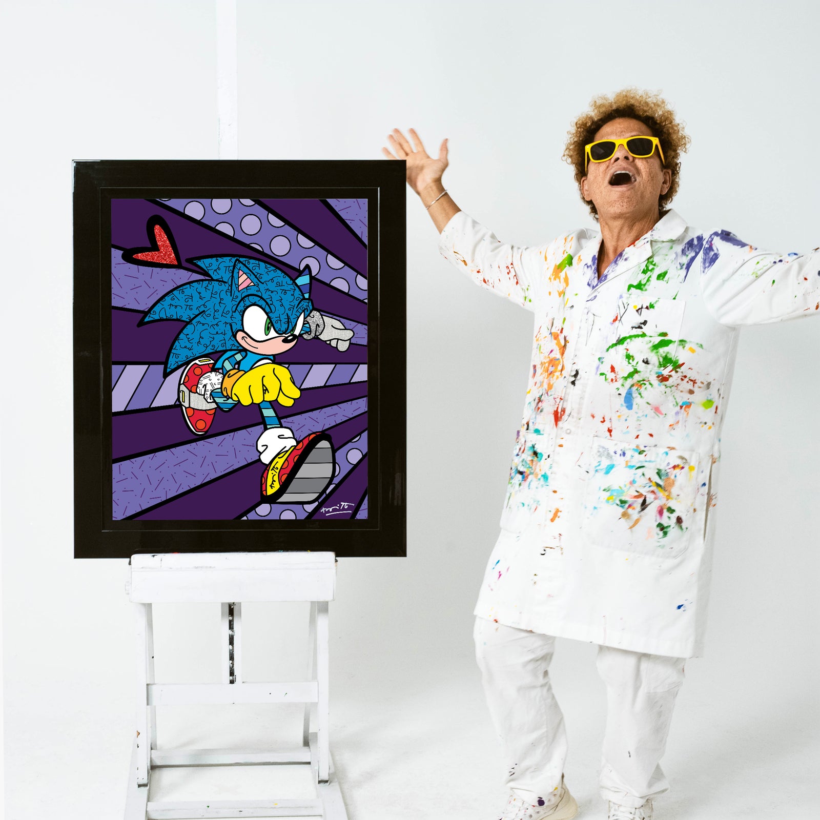 Super Speed Sonic - Sega By Britto - Limited Edition Print