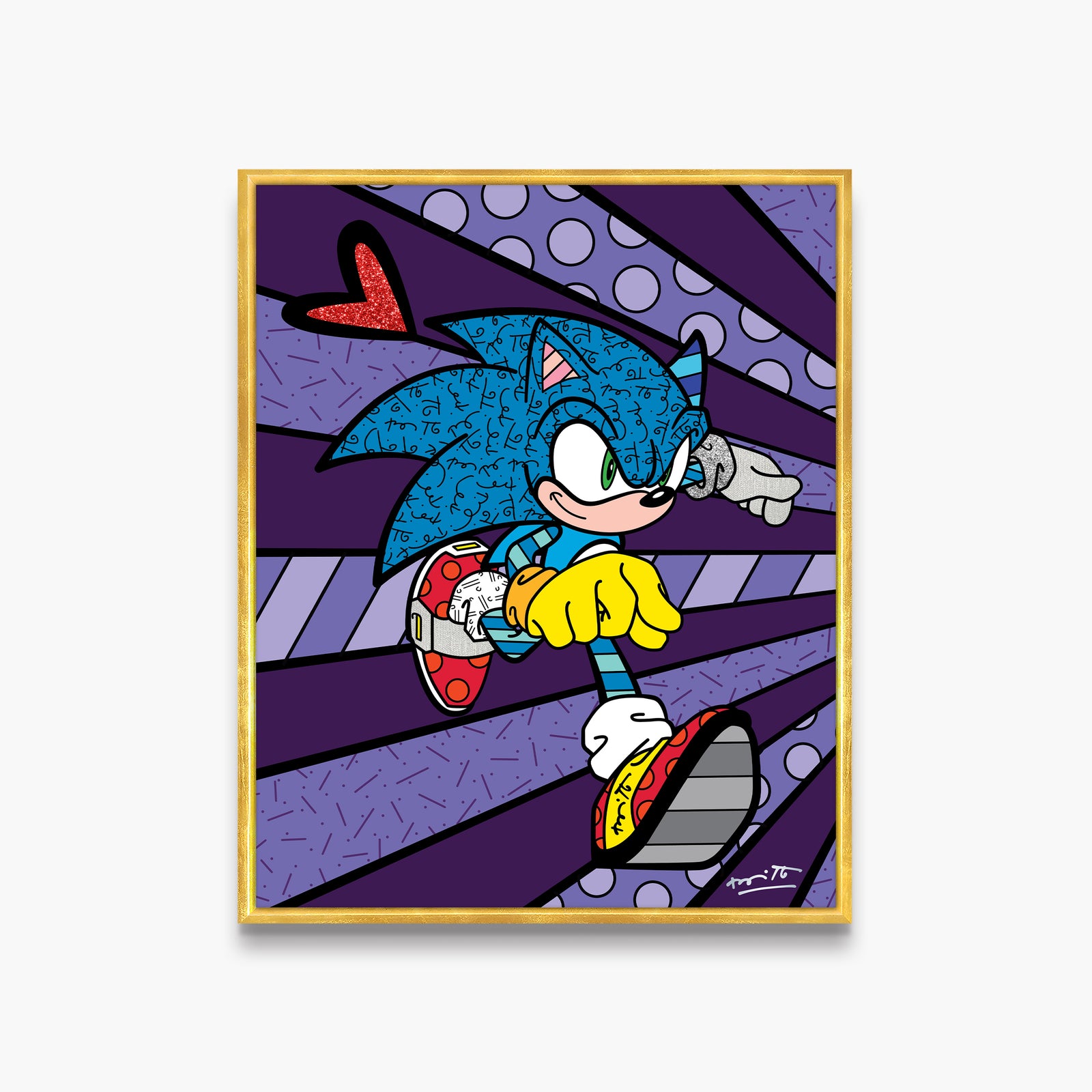 Super Speed Sonic - Sega By Britto - Limited Edition Print