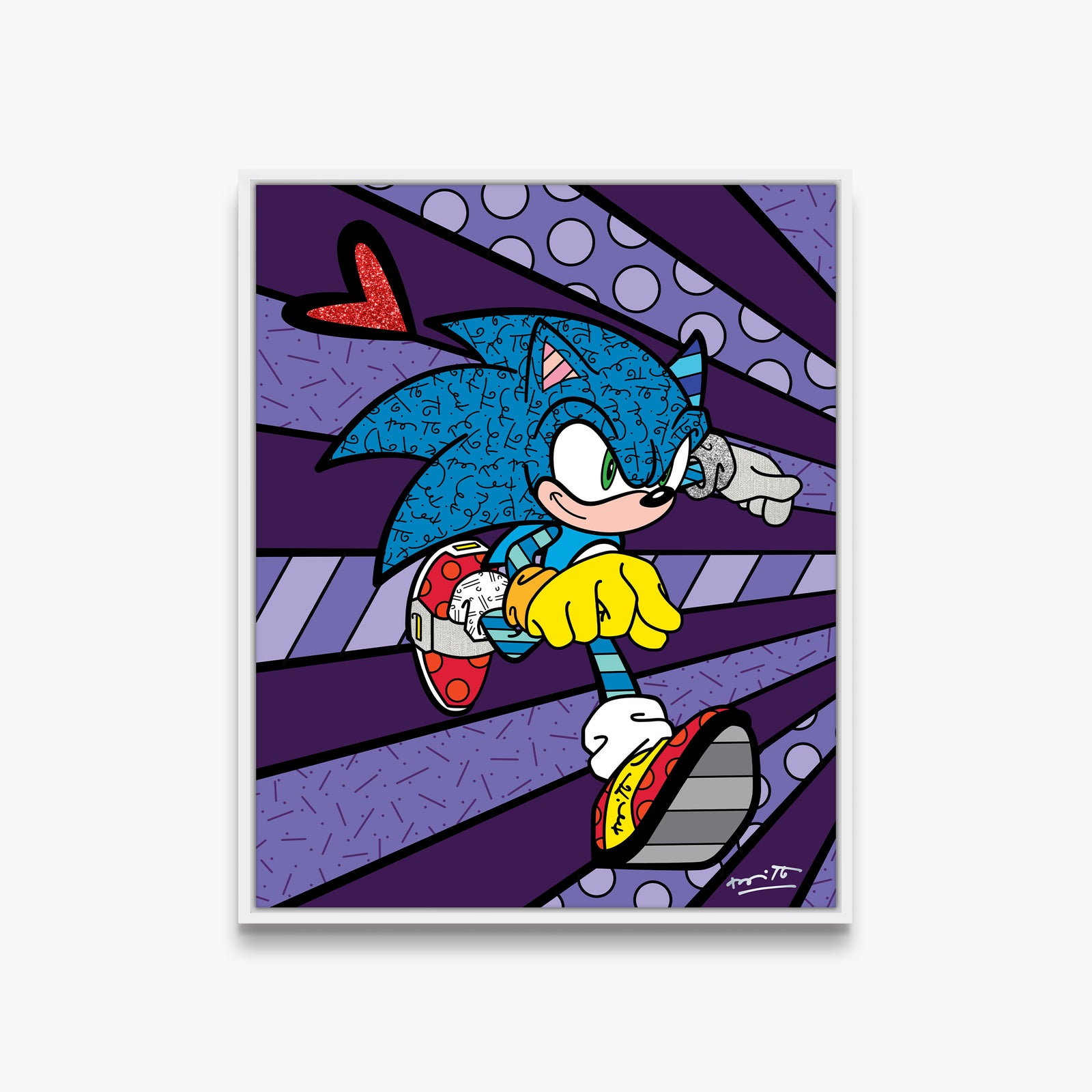 Super Speed Sonic - Sega By Britto - Limited Edition Print