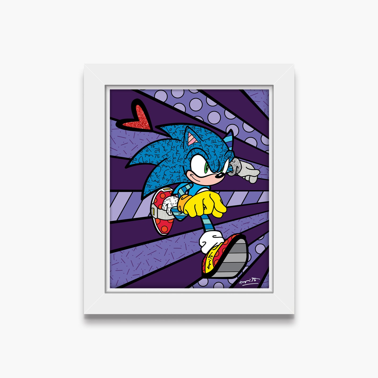 Super Speed Sonic - Sega By Britto - Limited Edition Print
