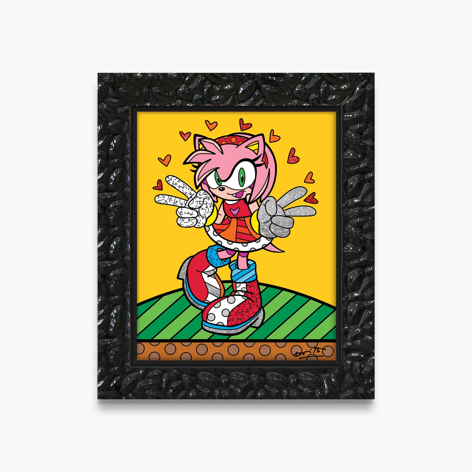 kawaii amy rose sega by artistic colorful design collectible