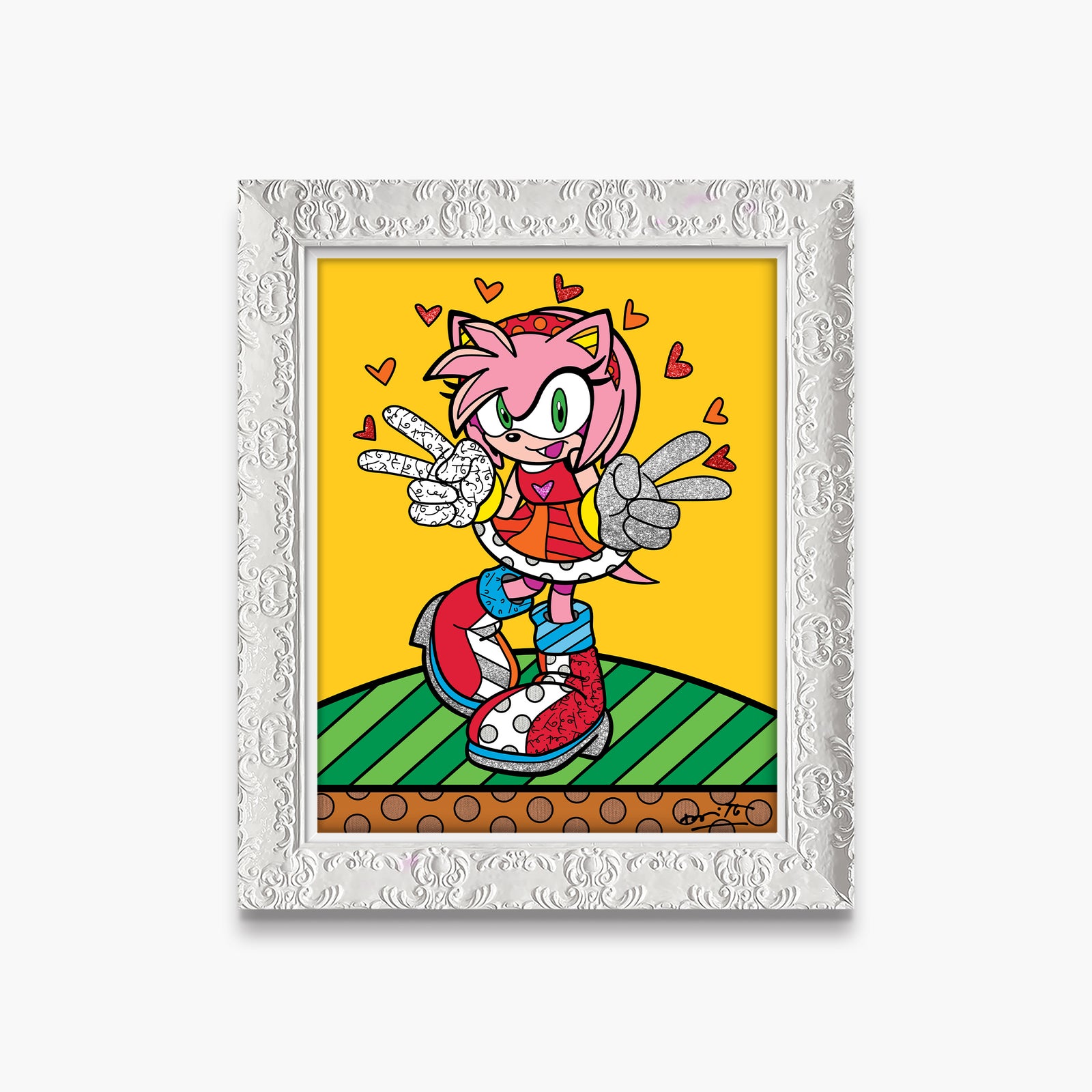 modern pop art kawaii amy rose sega by vibrant home decor