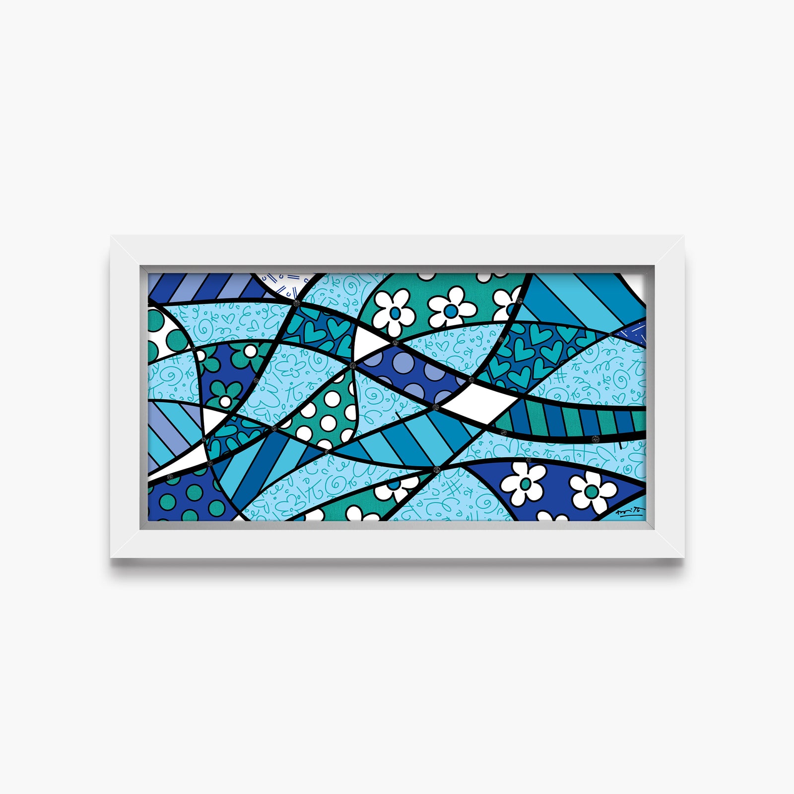 modern pop art calm limited edition print vibrant home decor