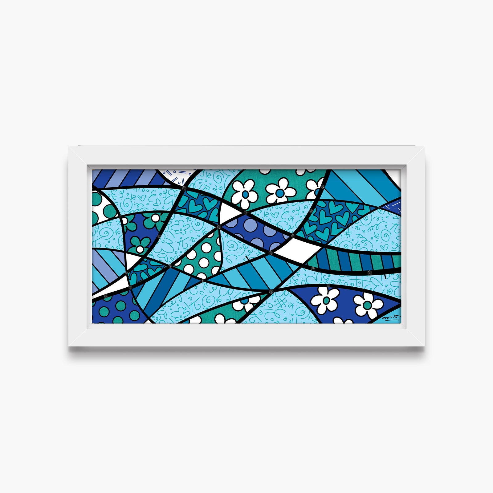 modern pop art calm limited edition print vibrant home decor