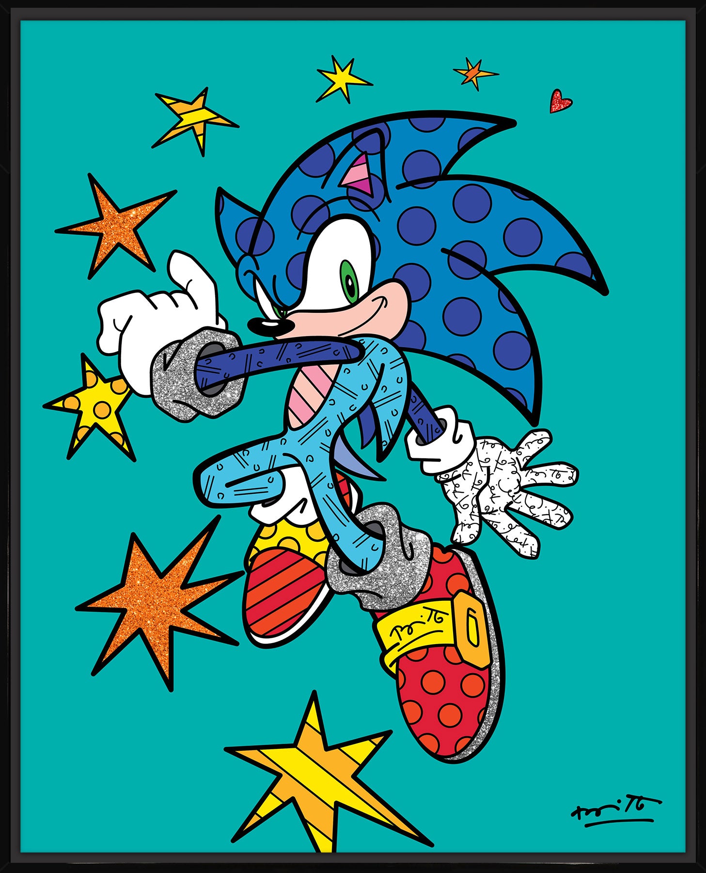 Sonic Spring Jump - Sega By Britto - Limited Edition Print