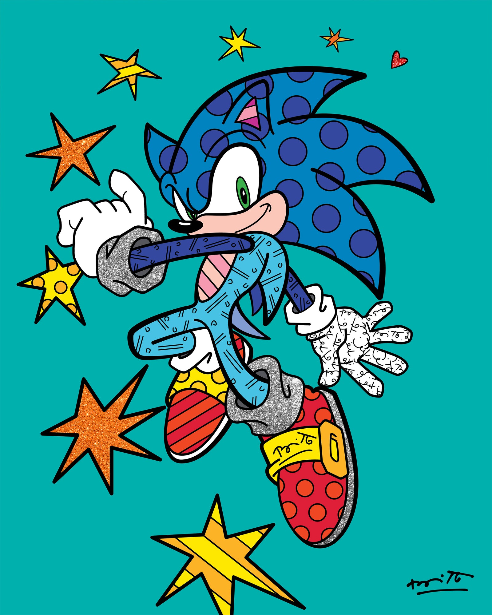 Sonic Spring Jump - Sega By Britto - Limited Edition Print