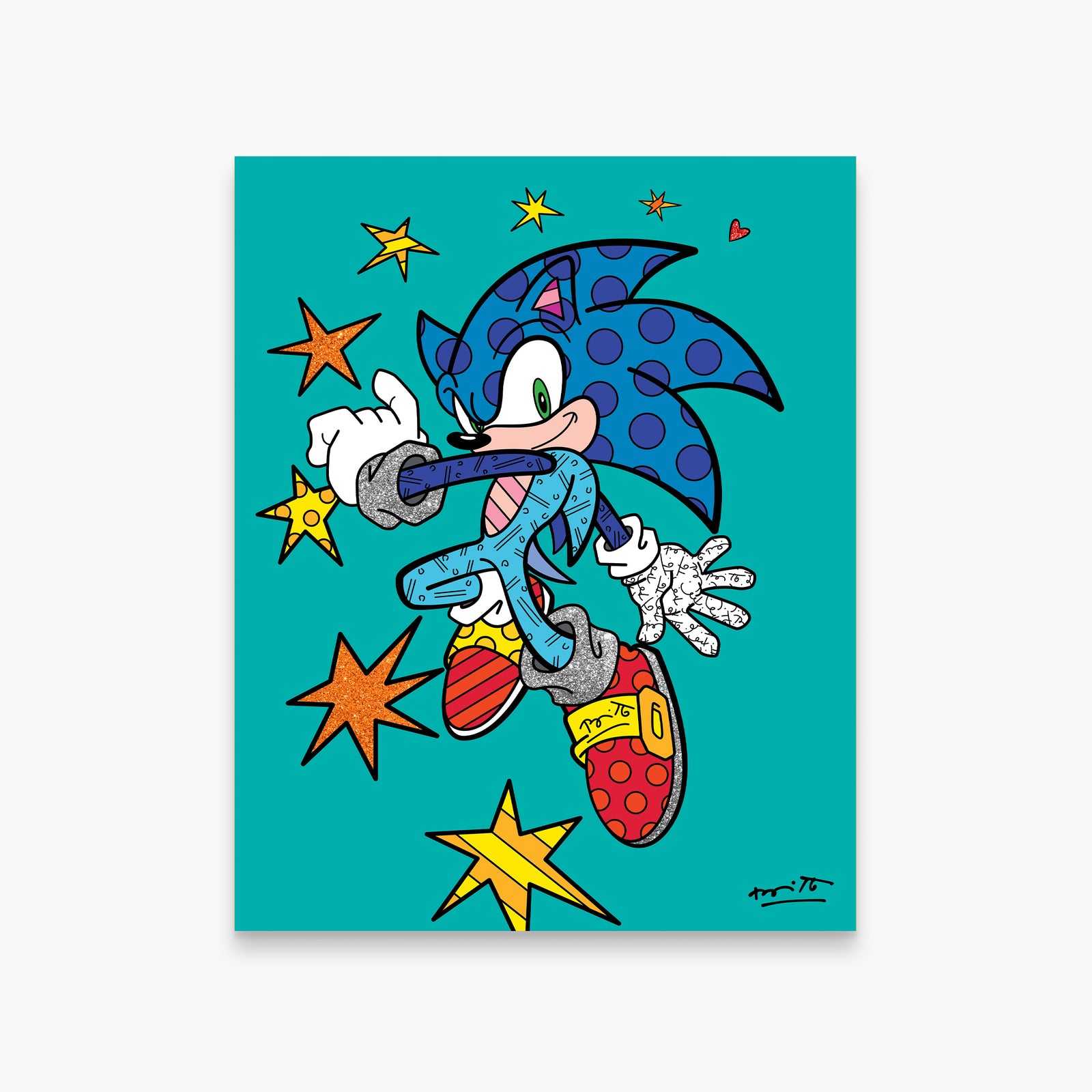 Sonic Spring Jump - Sega By Britto - Limited Edition Print