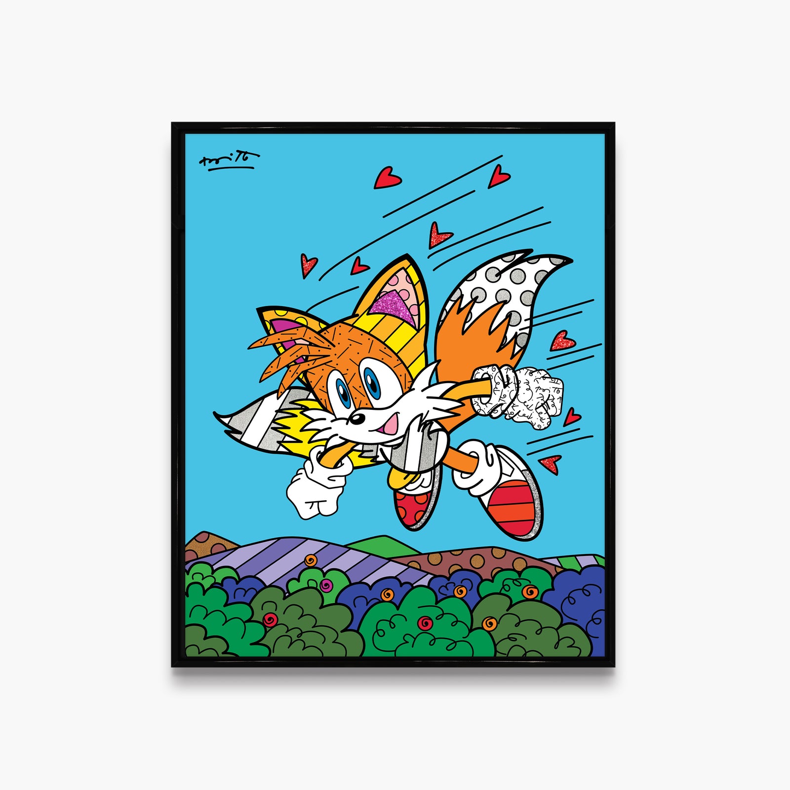 modern pop art tails sky patrol sega by vibrant home decor