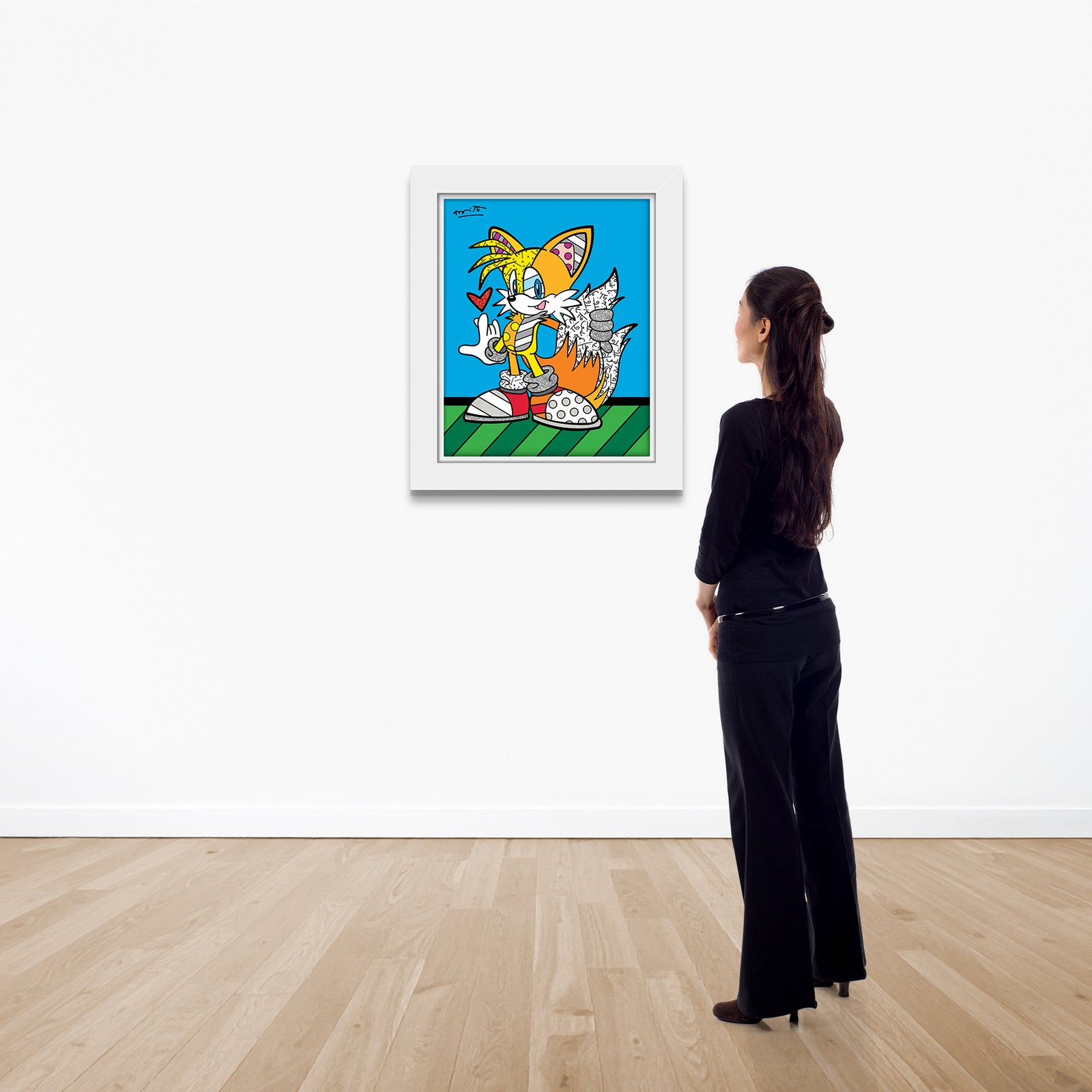 modern pop art tails adventure sega by britto vibrant home decor