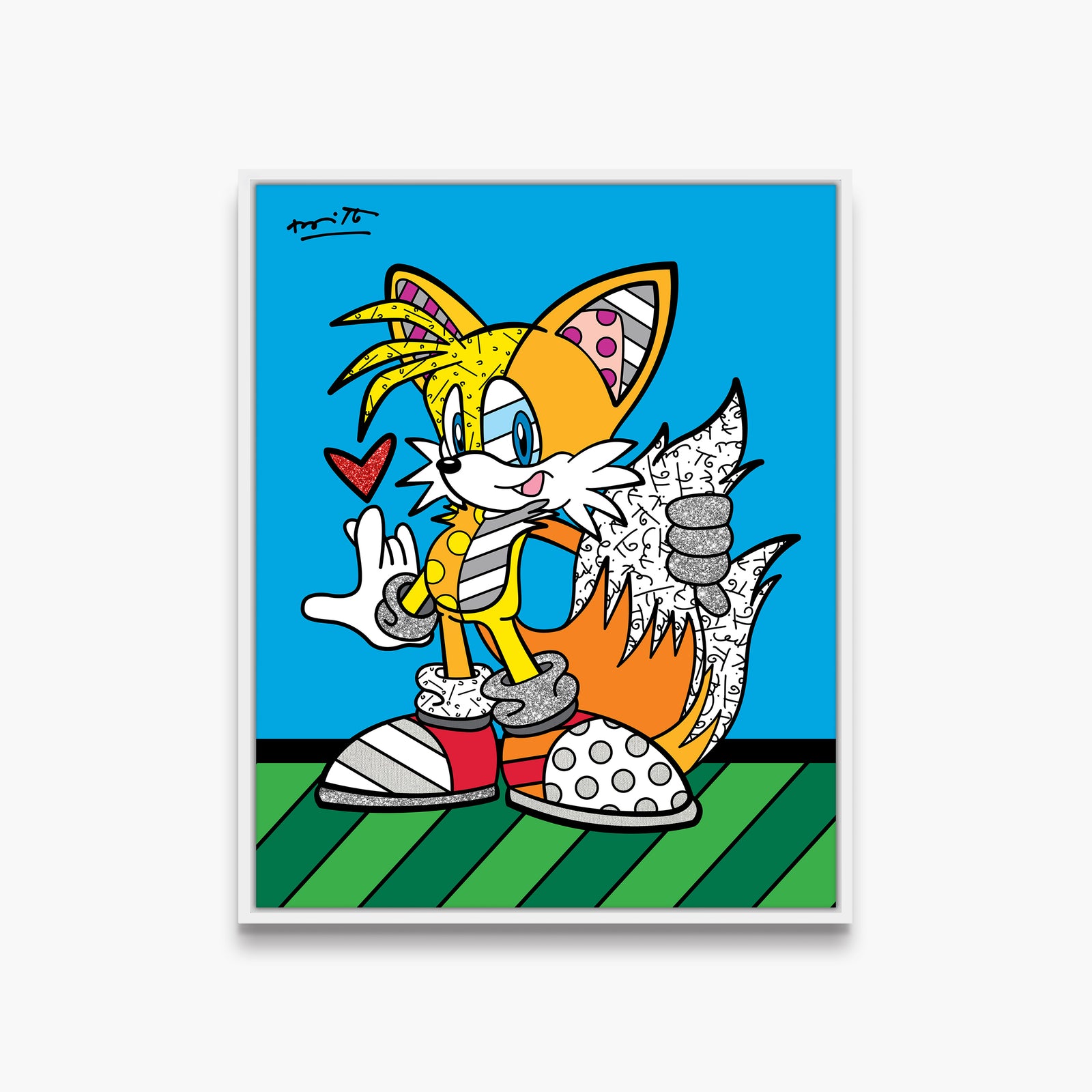 tails adventure sega by britto artistic colorful design collectible
